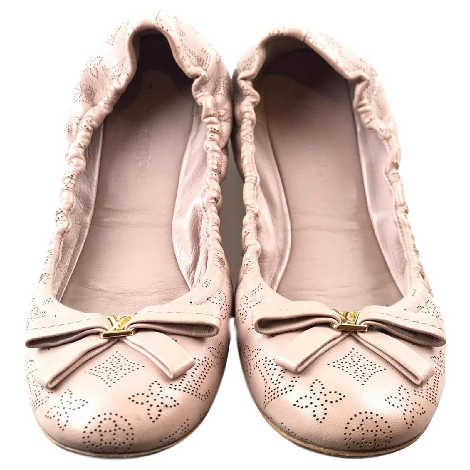 Louis Vuitton Louis Vuitton Pink Empreinte Ballerina Ballet flats Leather,Other Pink ref.117636 ...