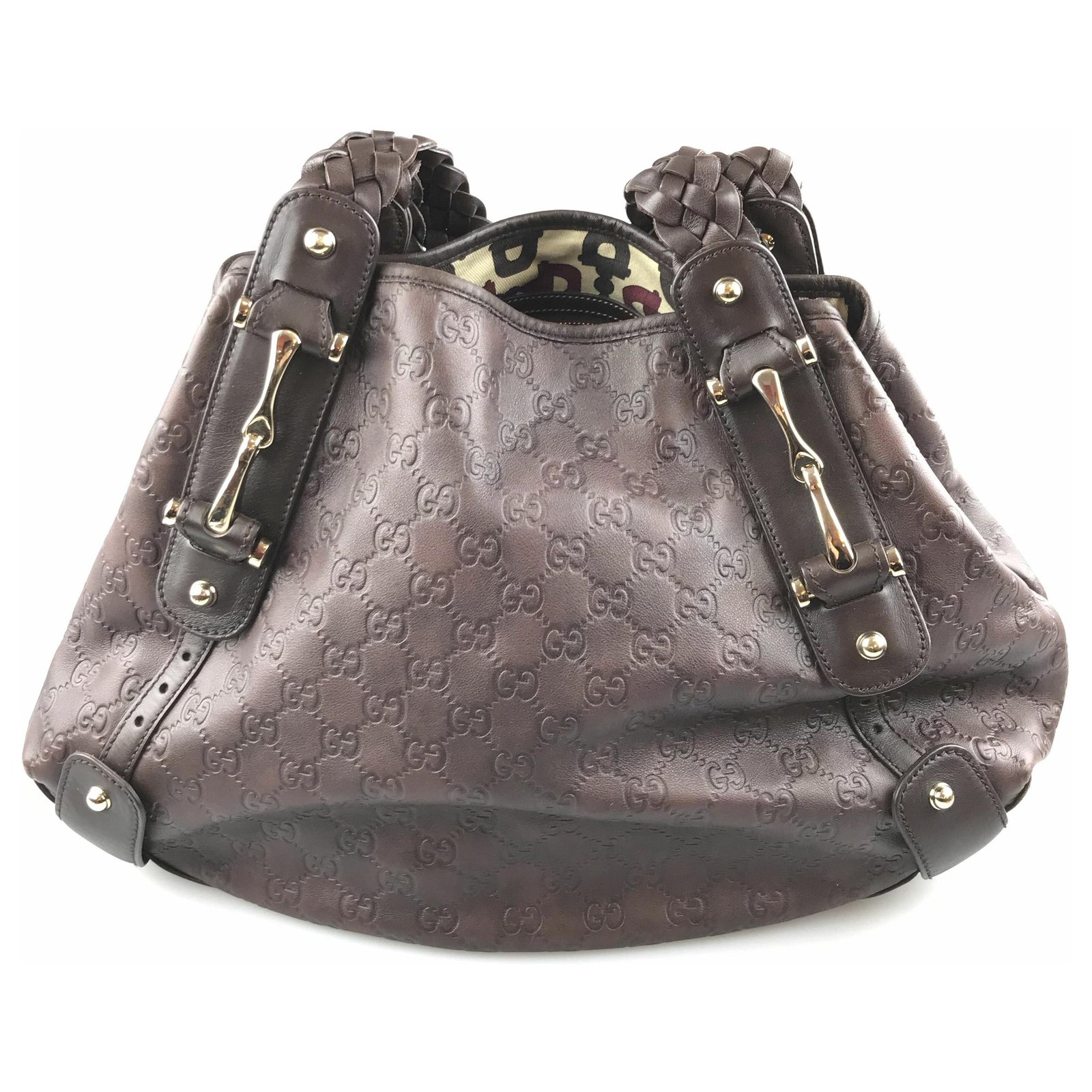 gucci pelham bag with braided straps handbag