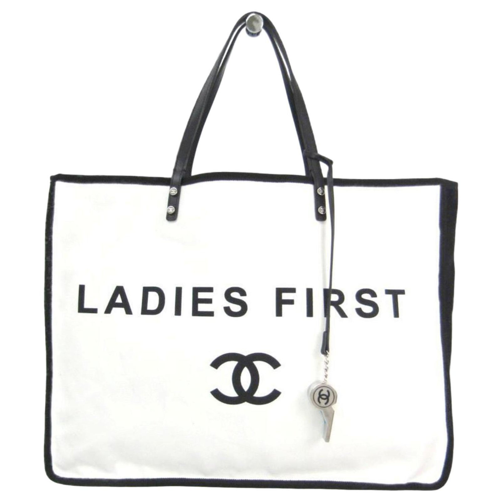 Chanel Black Ladies First Shopping Tote