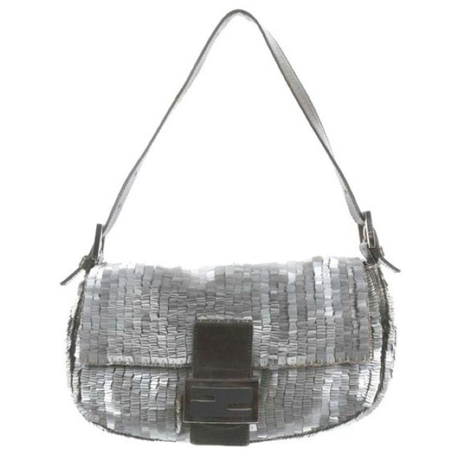 Fendi outlet metallic baguette