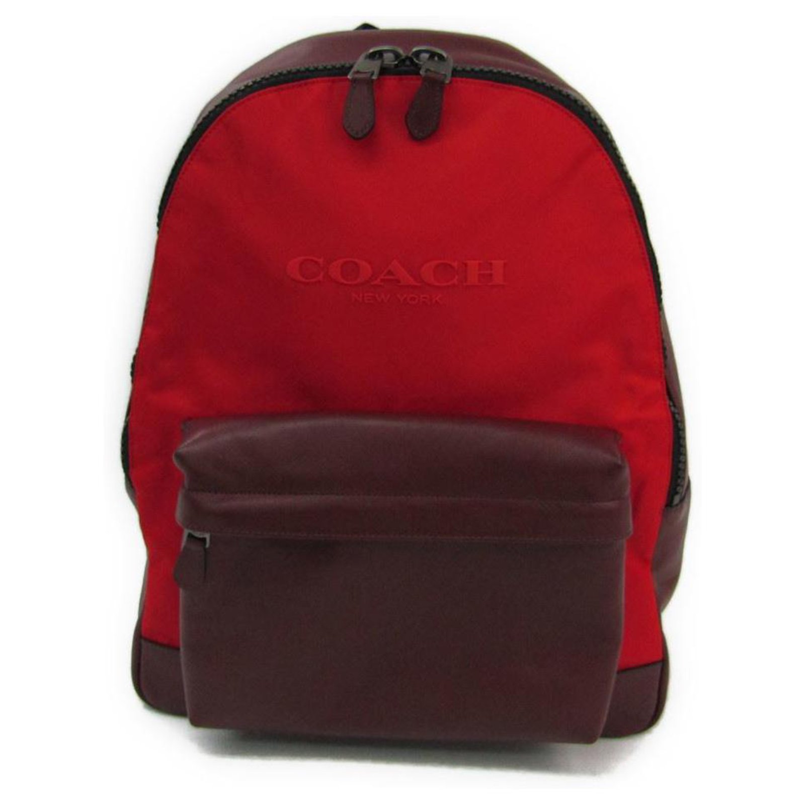 Coach backpack clearance red and black