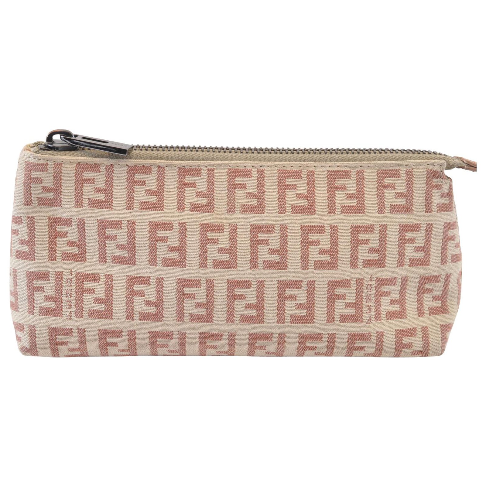 Fendi Zucca Pouch Pink Cloth ref.119330 - Joli Closet