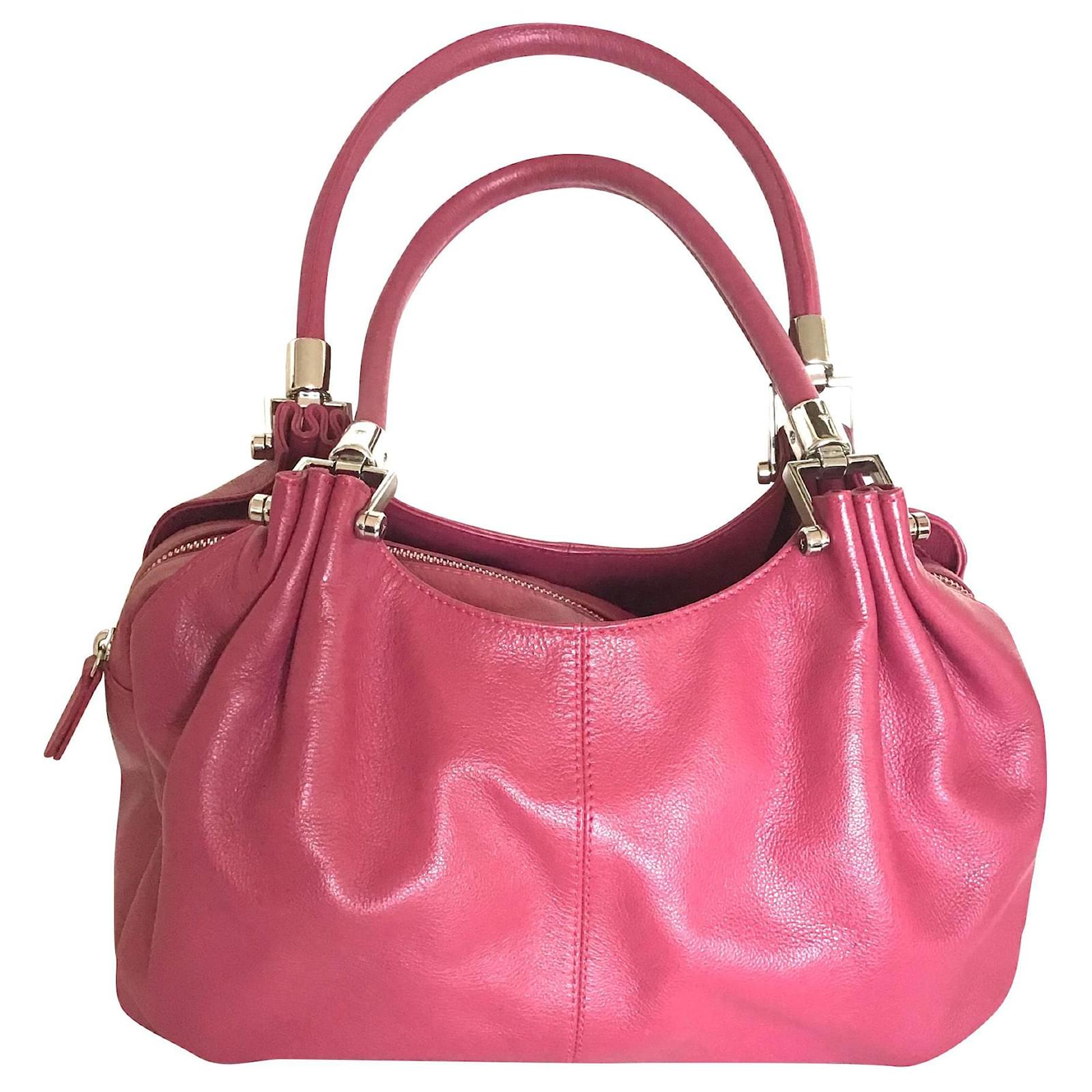 Le Tanneur Sacs à main Cuir d'agneau Fuschia Joli Closet