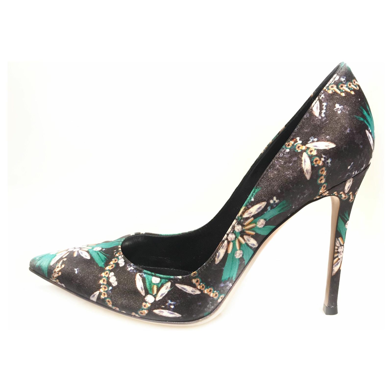 Escarpins En Satin Noir - Pointure 37 - Talons Hauts élégants