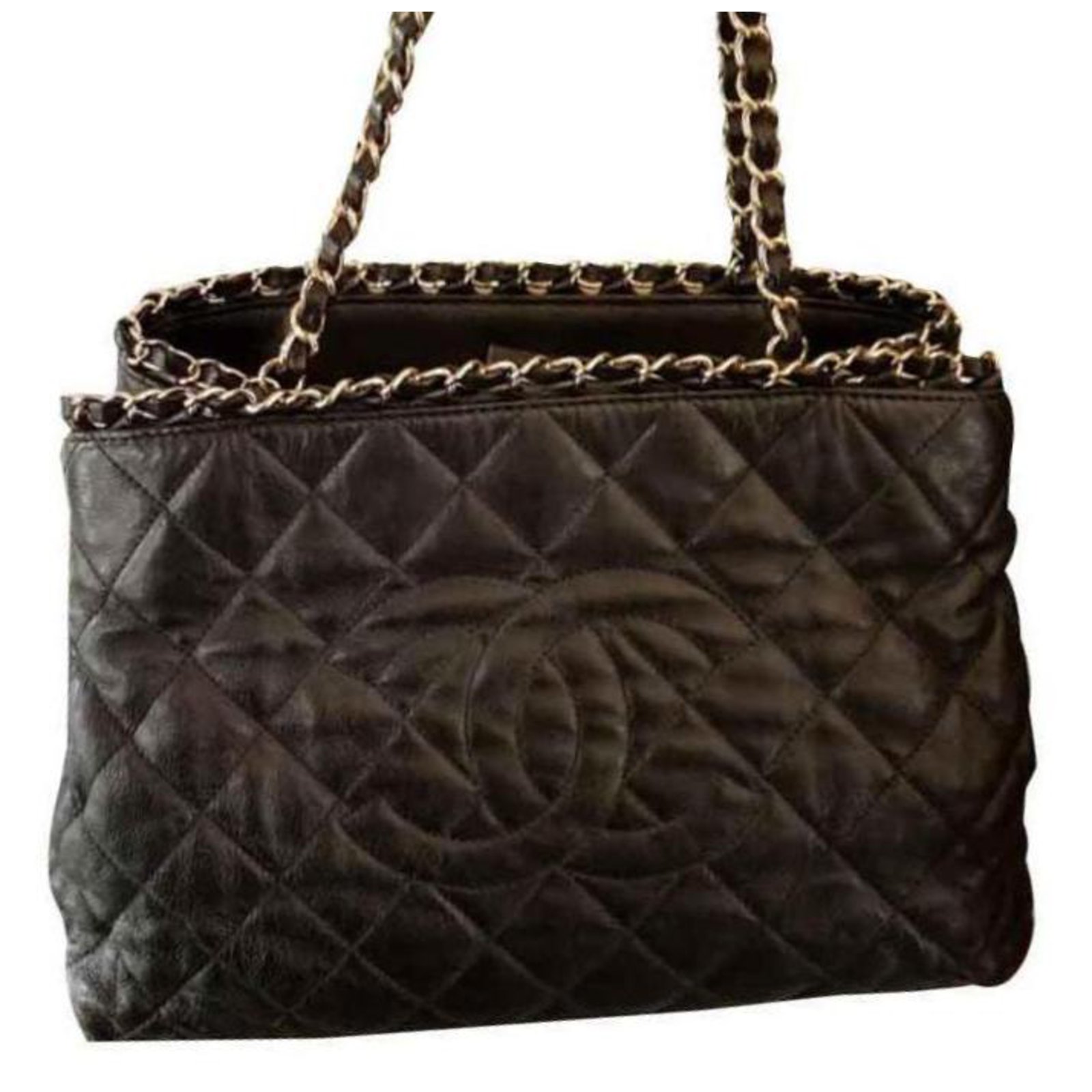 CHANEL Handbags Leather Black ref.955206 - Joli Closet