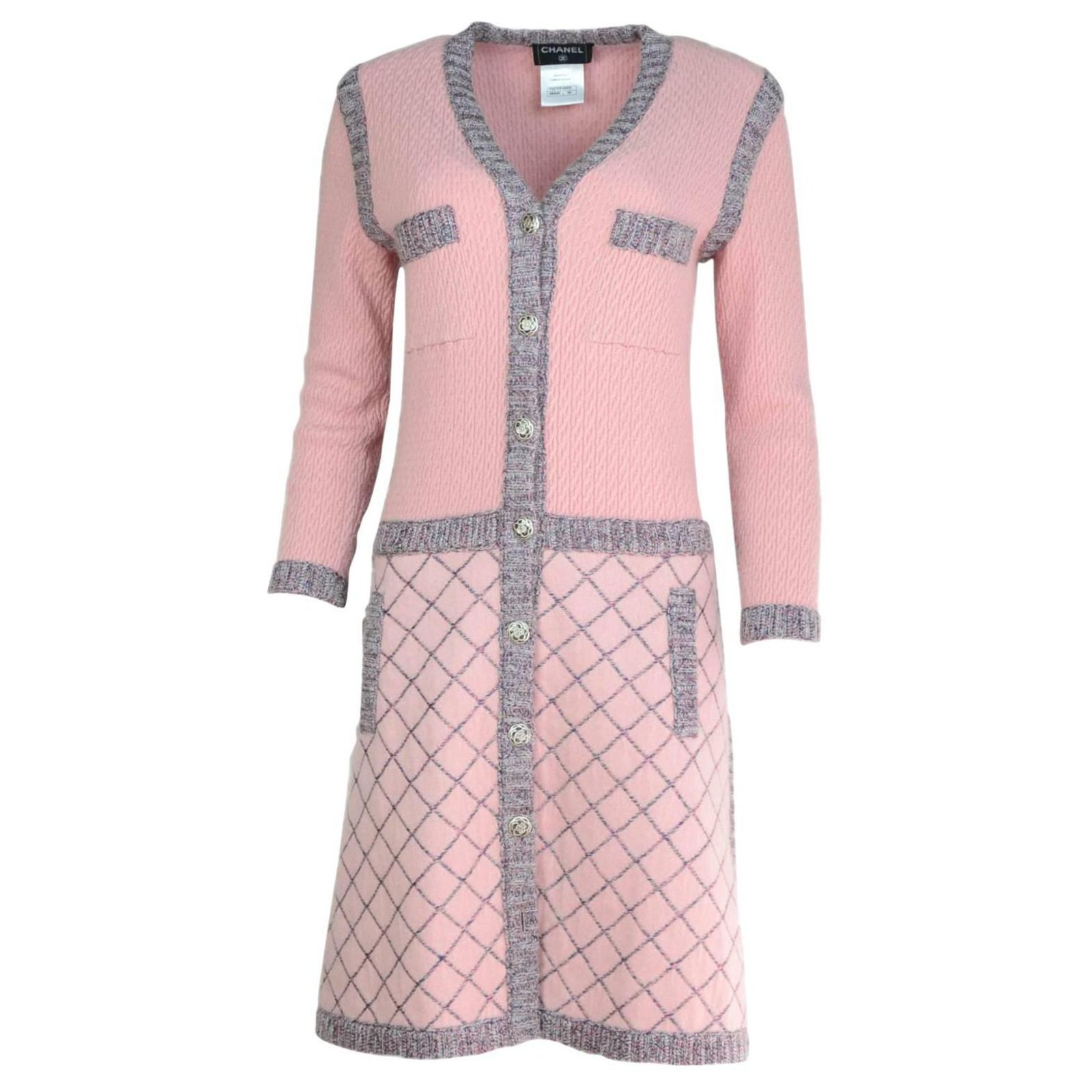 Chanel Runway Fall 2015 Pink Multiple colors Silk Cashmere Mohair  ref.119679 - Joli Closet
