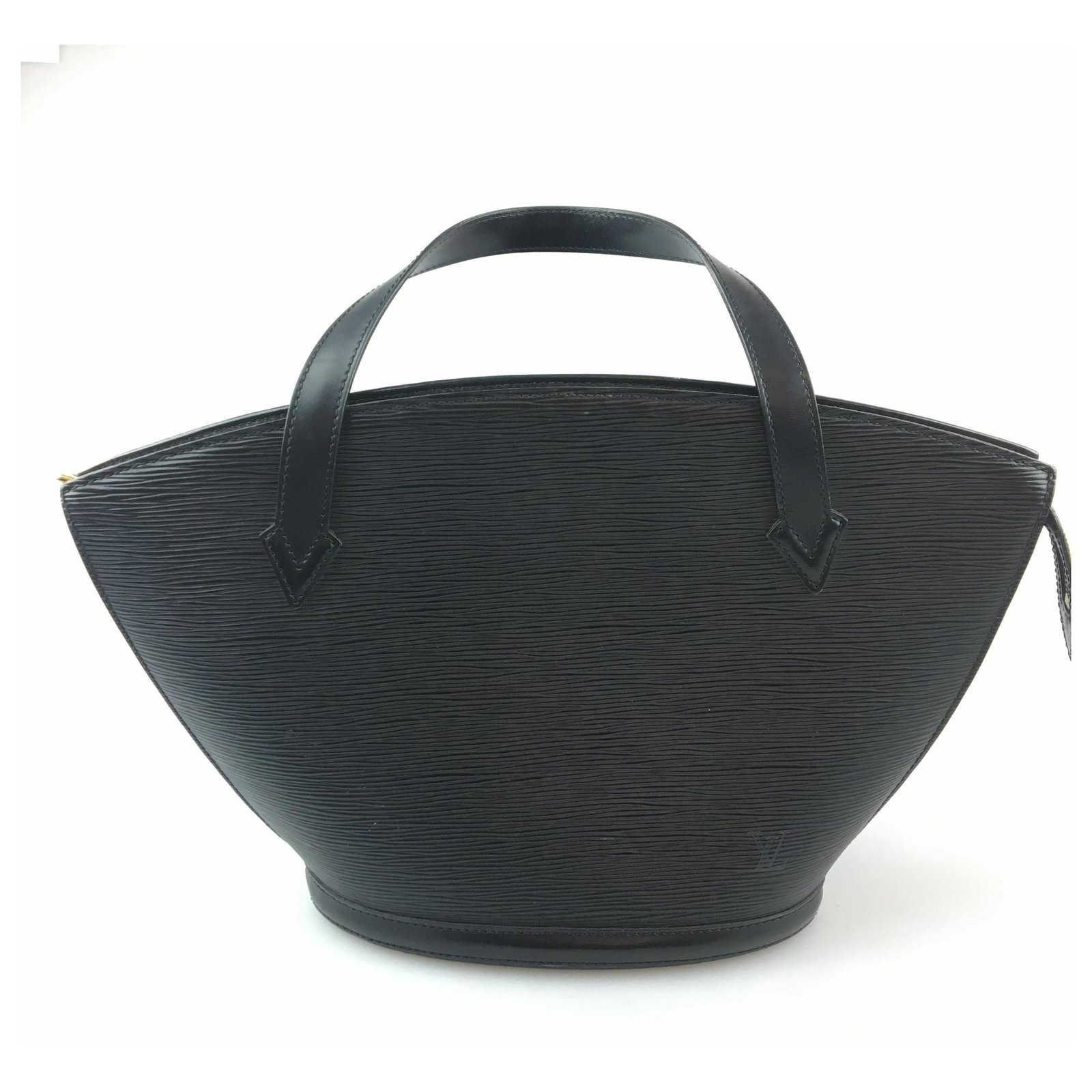 Louis Vuitton Black Epi Saint Jacques GM Short Strap Leather ref