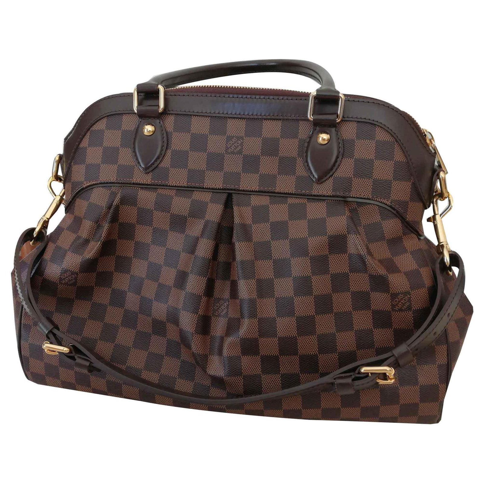 LOUIS VUITTON Damen Trevi Damier Ebene aus Canvas in Braun