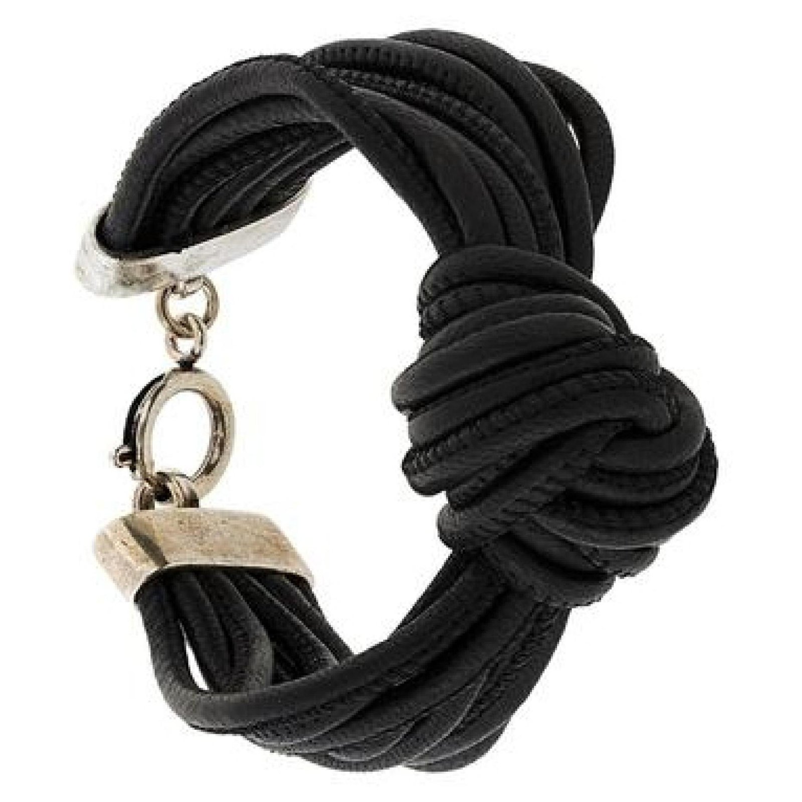 Isabel Marant BNWTT 100% Auth Isabel Marant Ladies Designer Black Leather Bracelet With Logo 