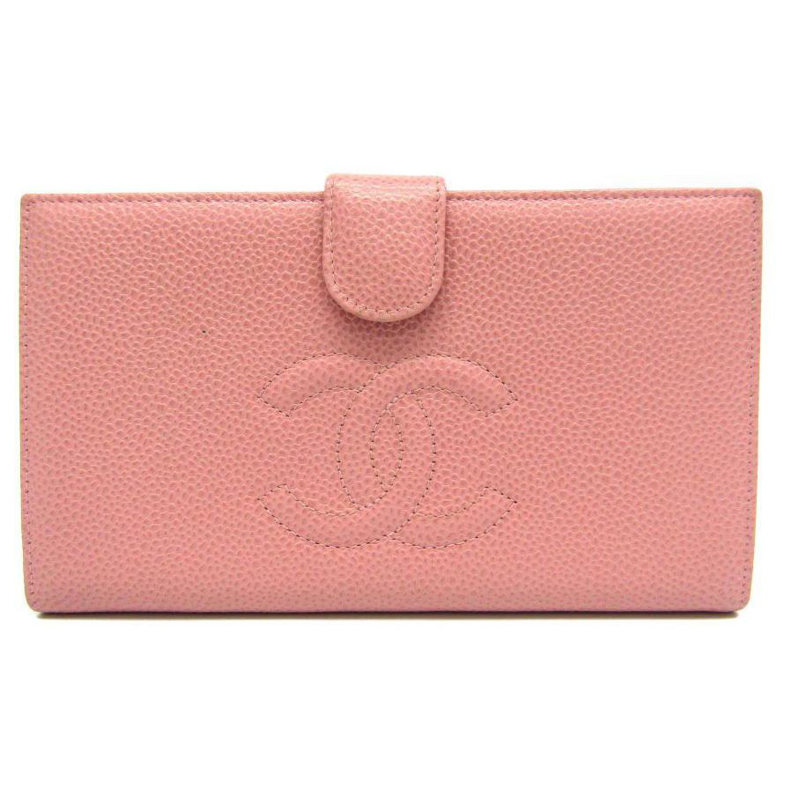 Chanel Pink Timeless French Purse Wallet Leather ref.120104 - Joli
