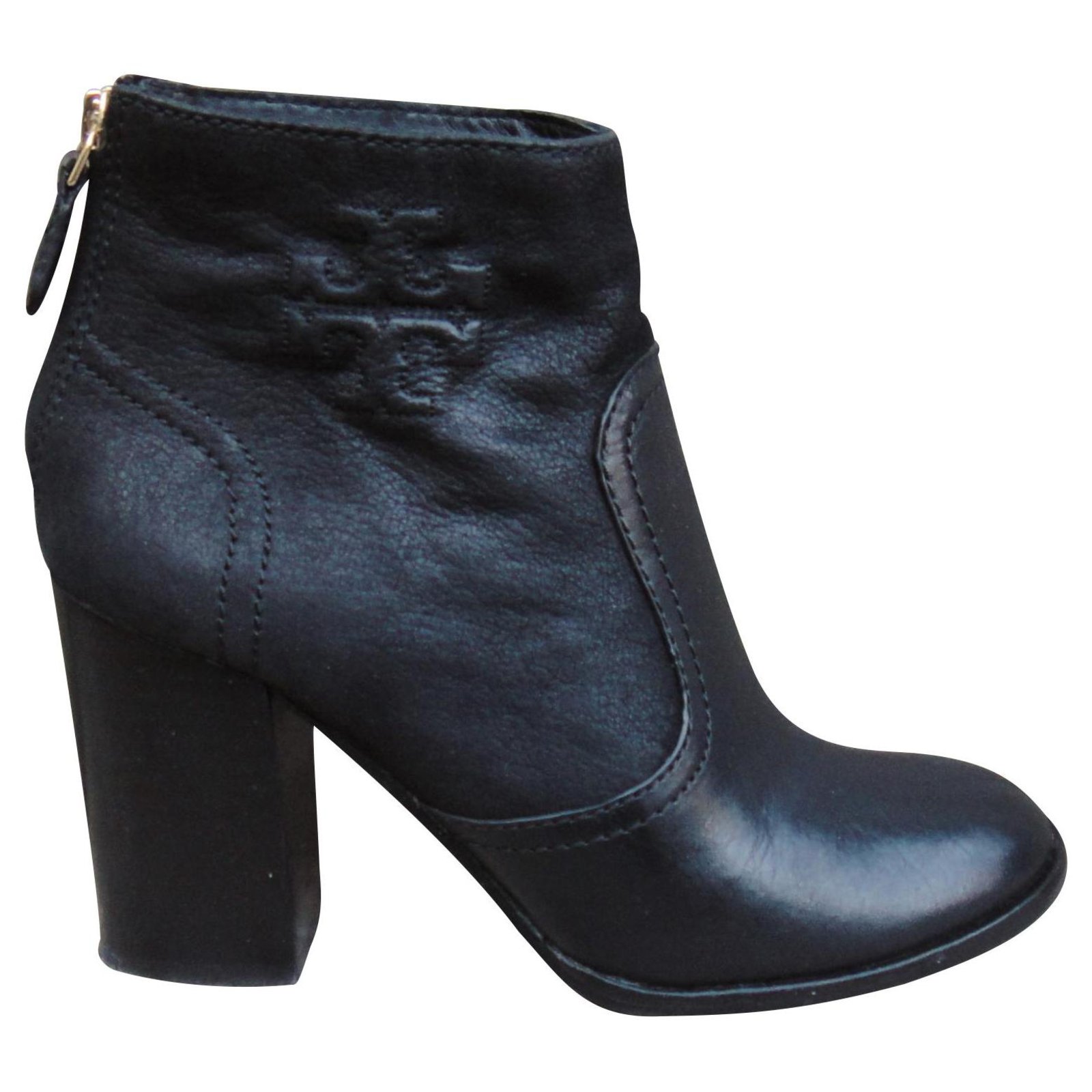 Tory Burch boots Black Leather  - Joli Closet
