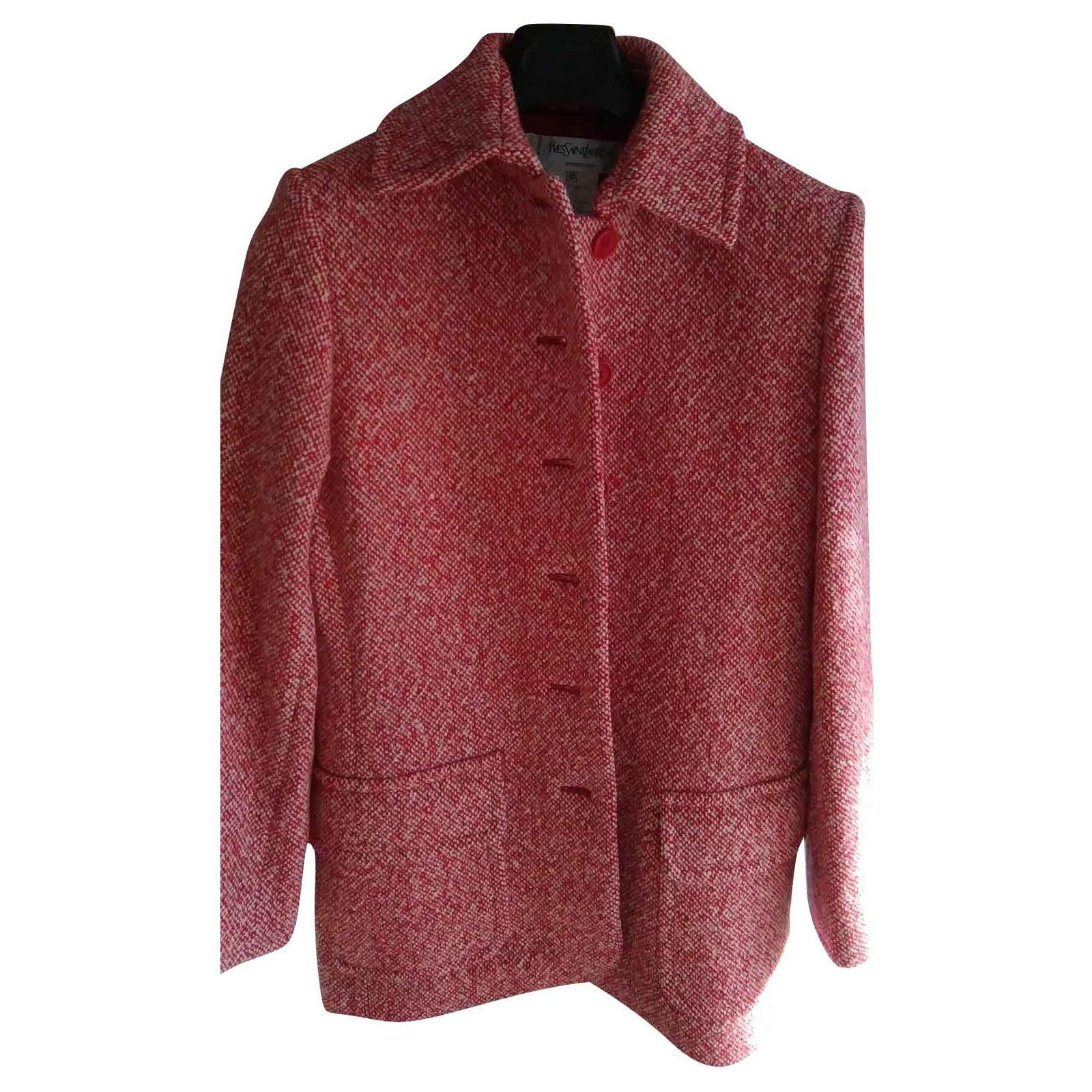 Yves Saint Laurent Variation Red Polyester Wool ref.120458 - Joli Closet