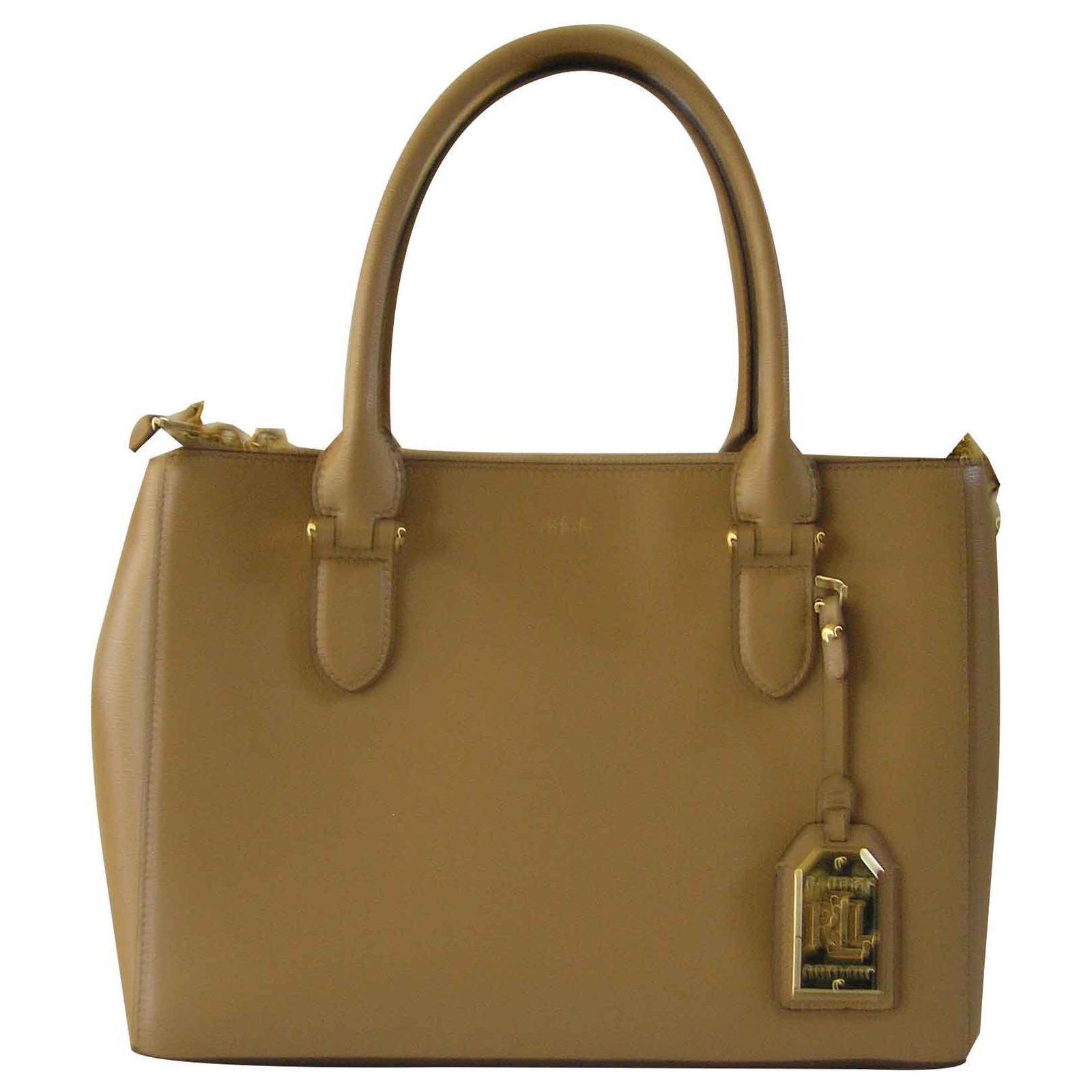 Ralph Lauren Sacs à main Cuir Beige ref.120982 - Joli Closet