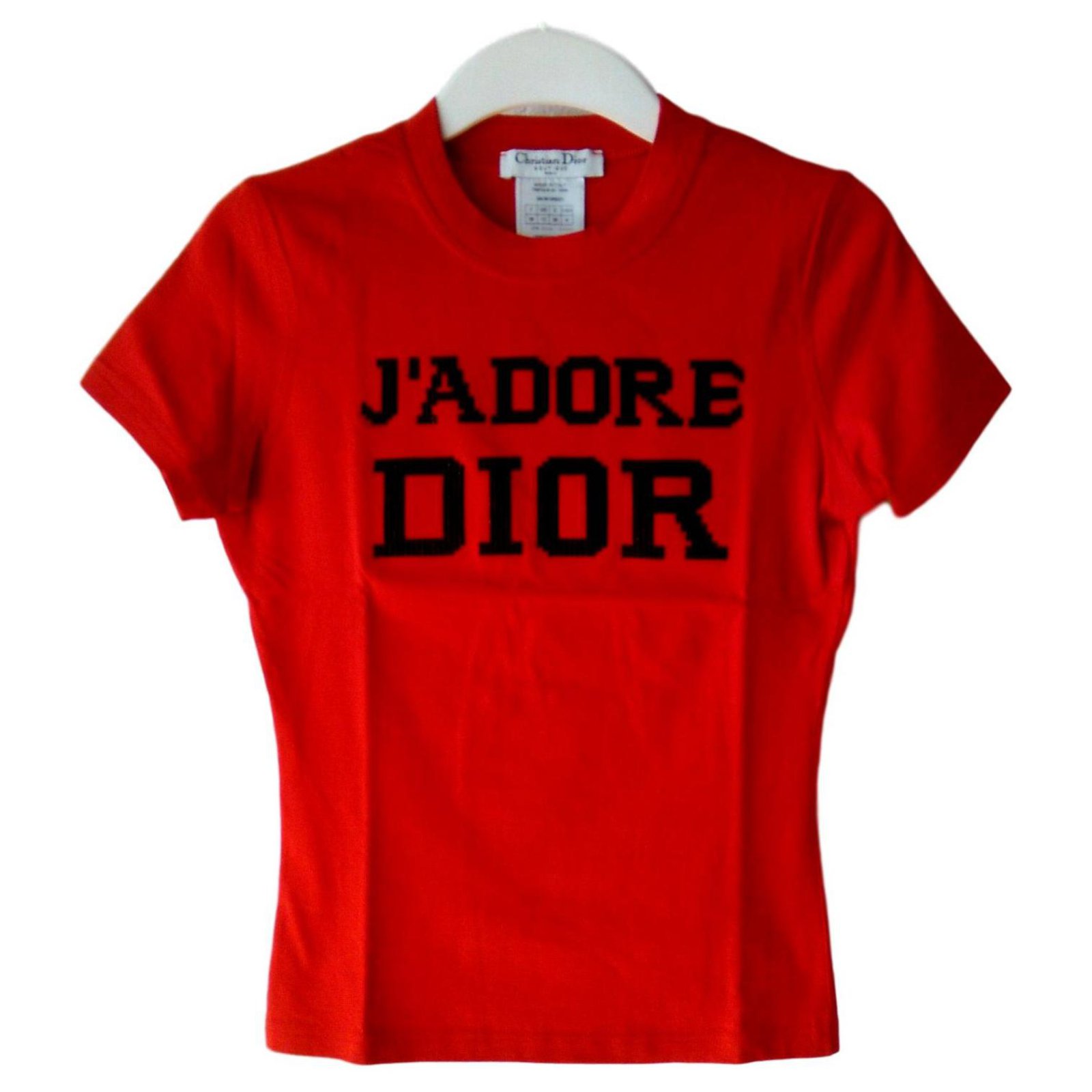 red dior shirt