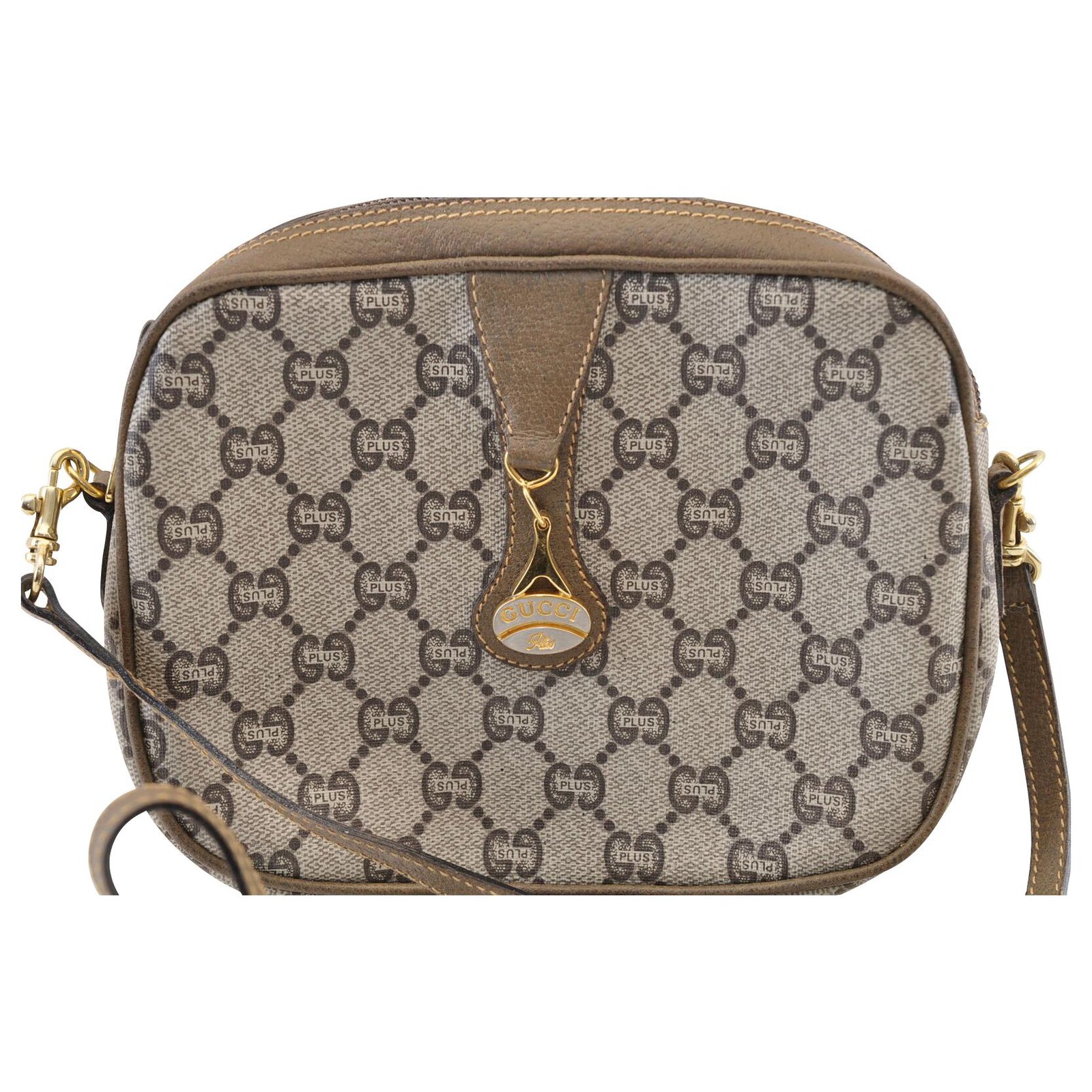 Gucci Sherry Line GG Shoulder Bag Brown Cloth ref.121257 - Joli Closet