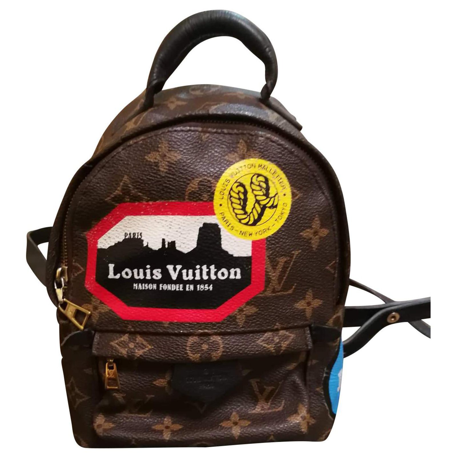 Louis Vuitton Palm Springs Mini Backpack Brown Leather ref.122212