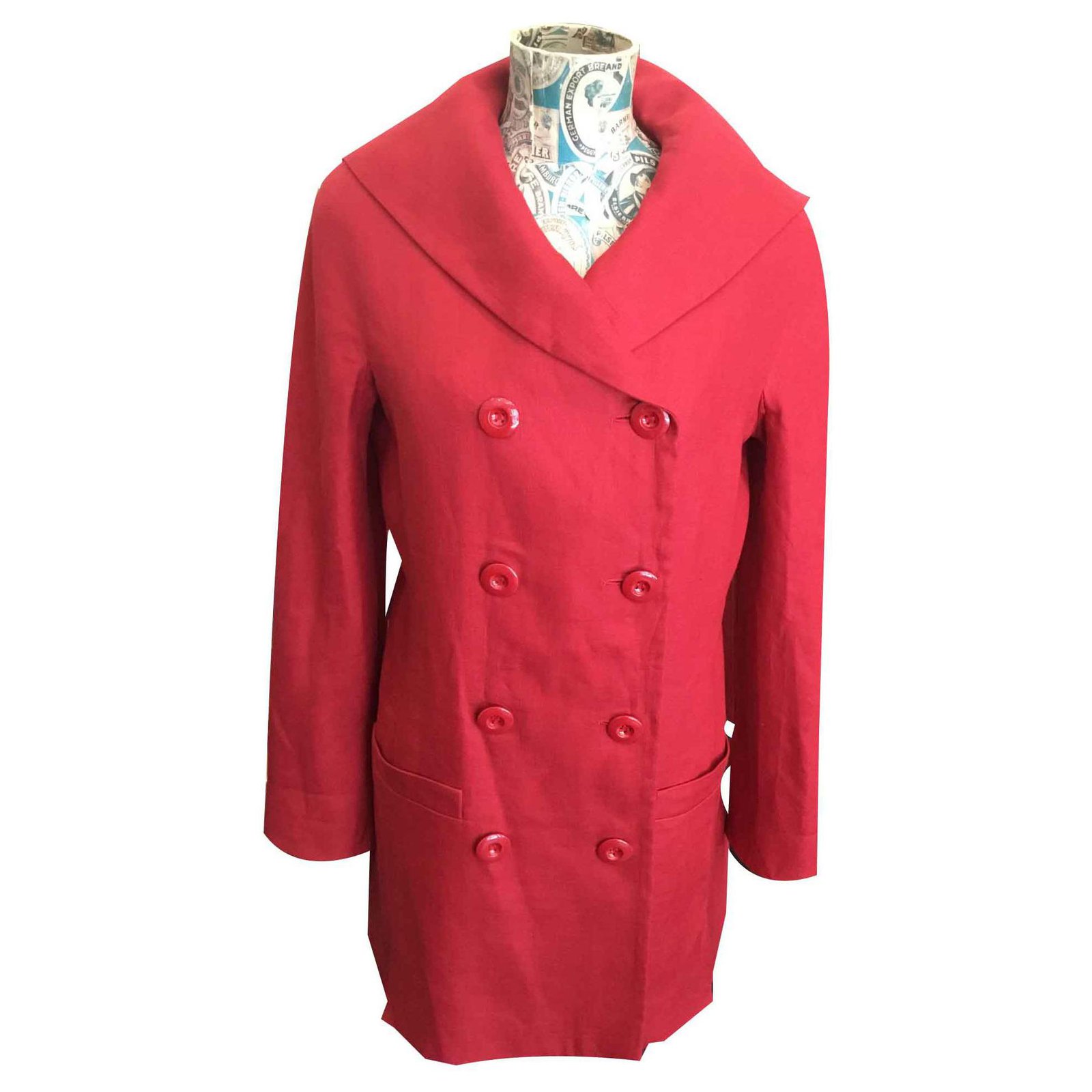 christian dior red coat