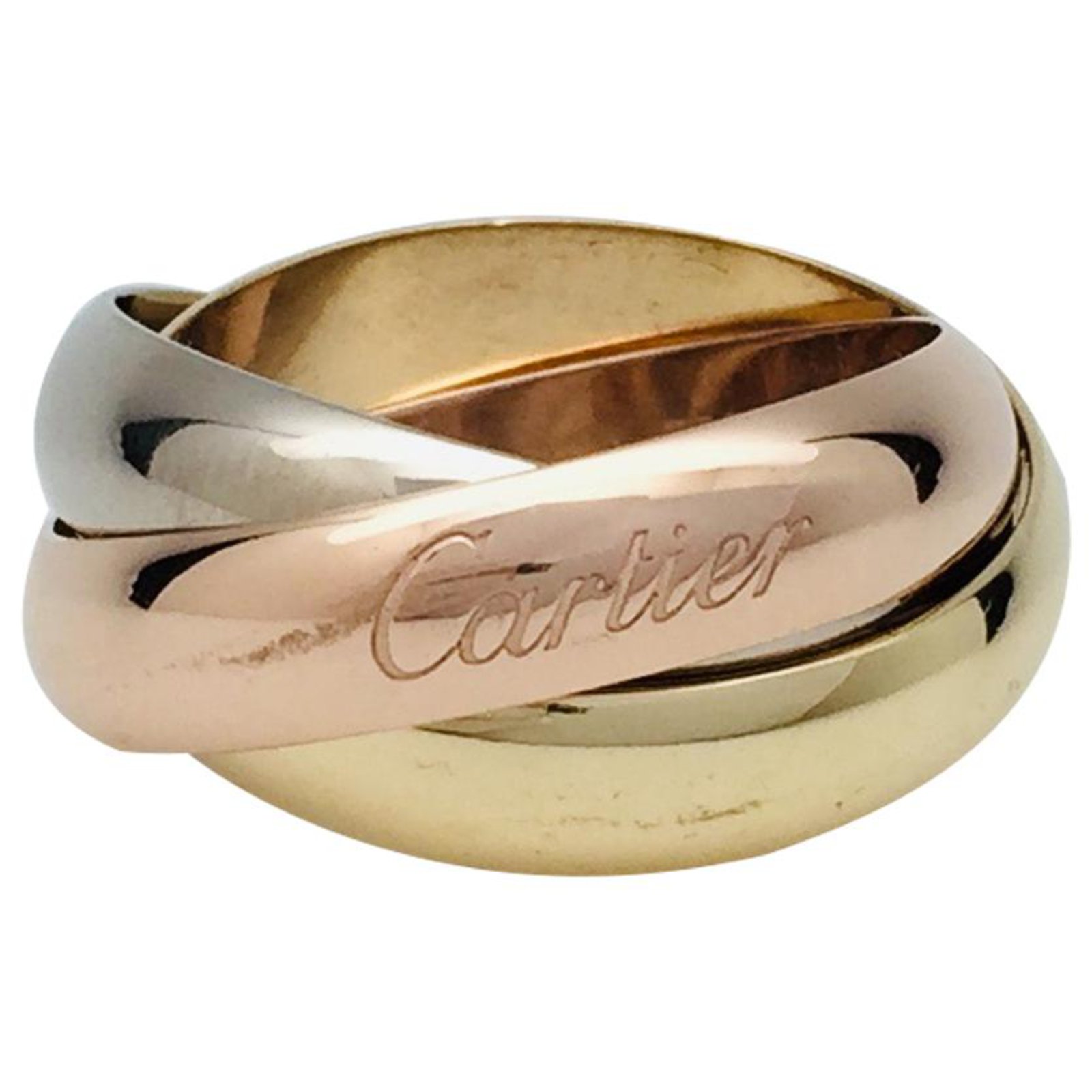 cartier three gold wedding ring