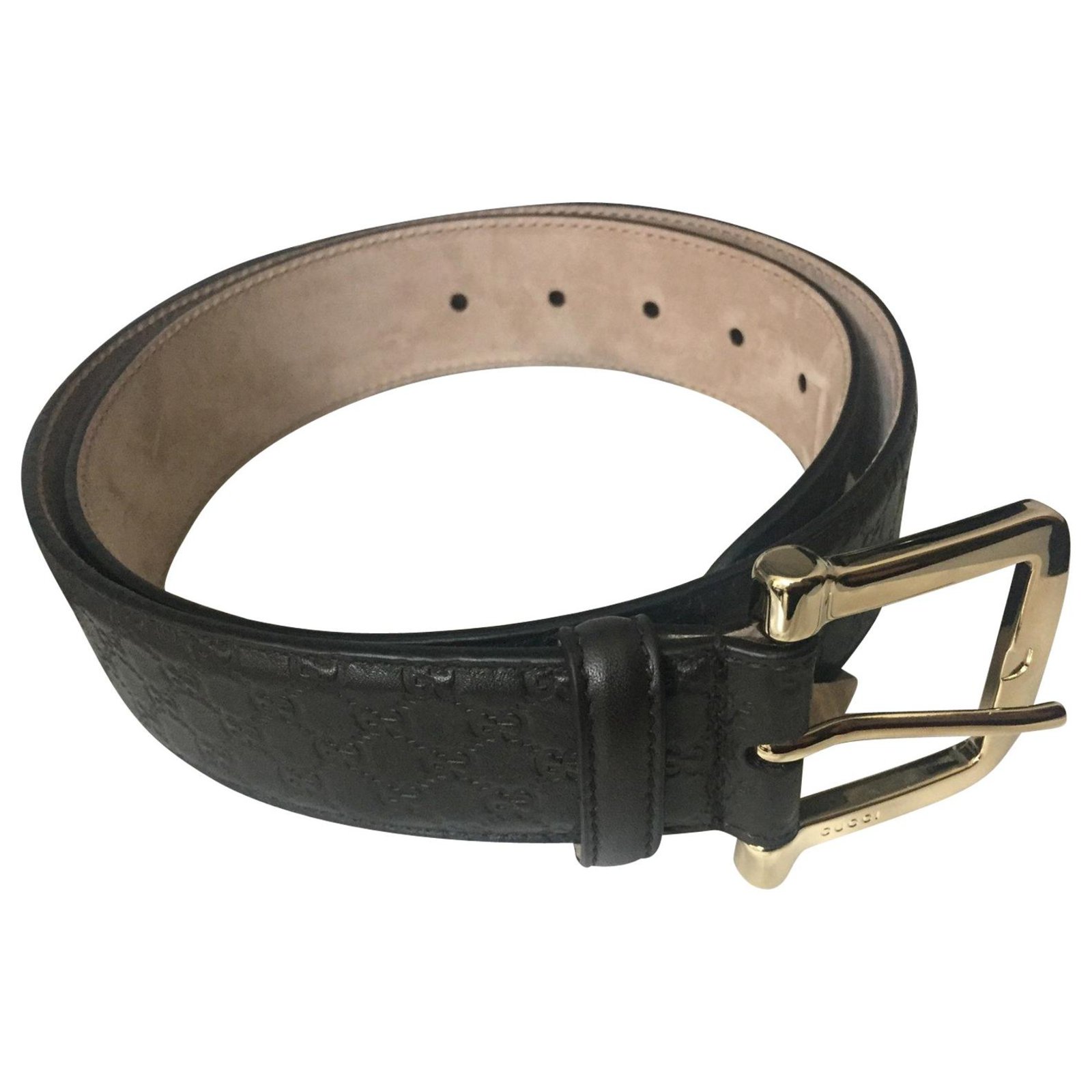 Gucci GUCCI Belt. Belts Leather Black 