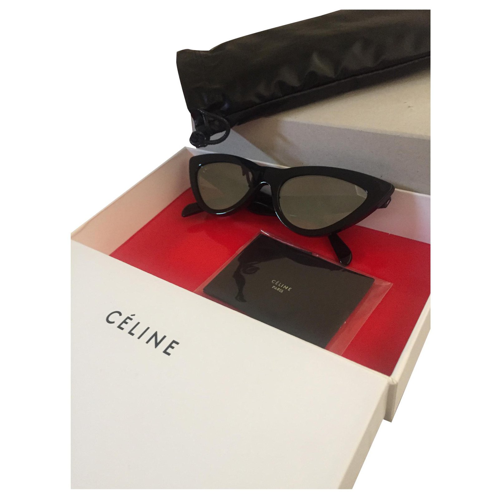 Lunettes Celine Oeil De Chat Celine Plastique Noir Ref Joli Closet