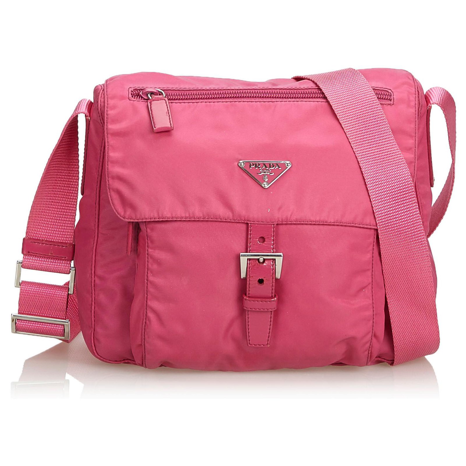 Cloth handbag Prada Pink in Cloth - 24790346