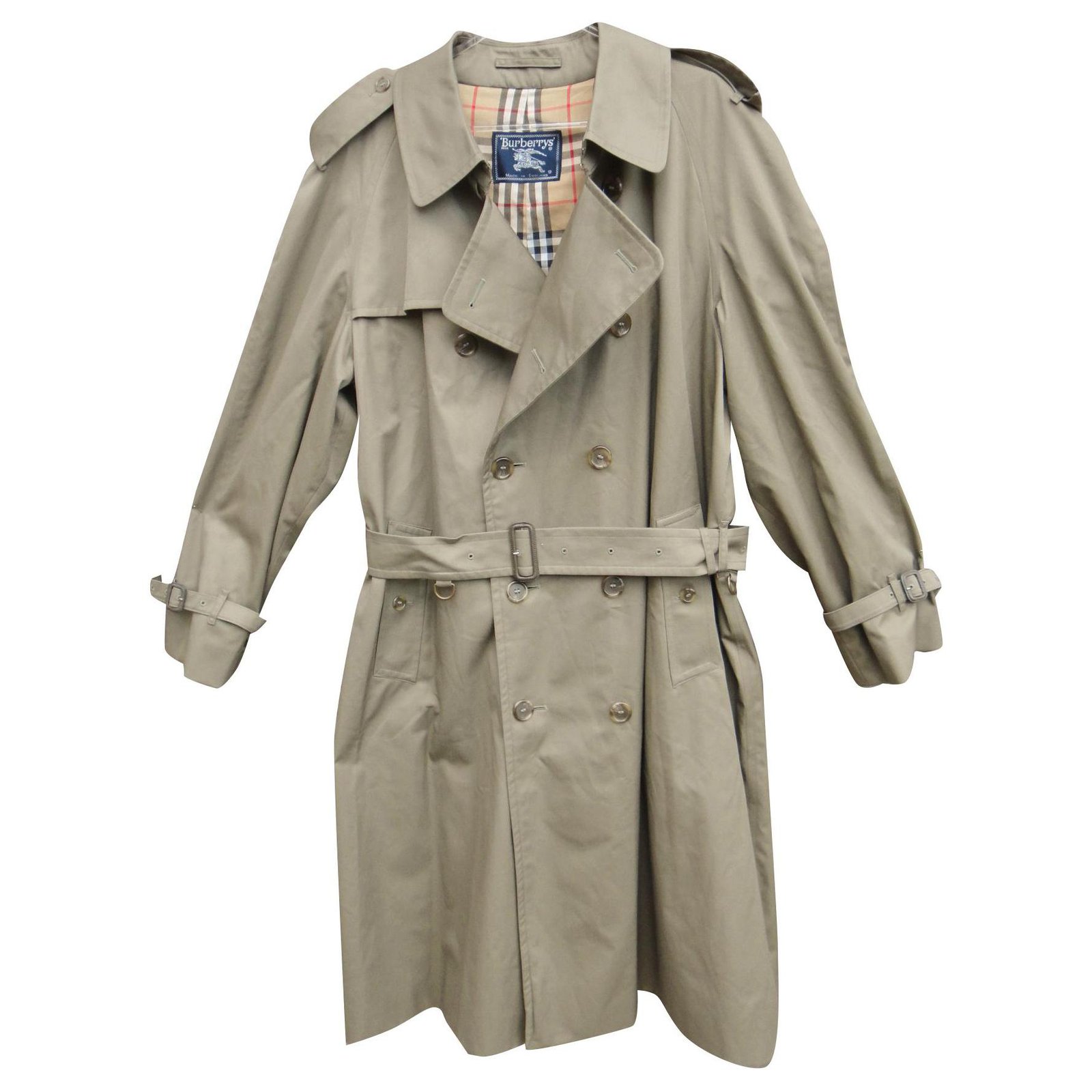 vintage Burberry trench 56 State like new Khaki Cotton Polyester ref ...