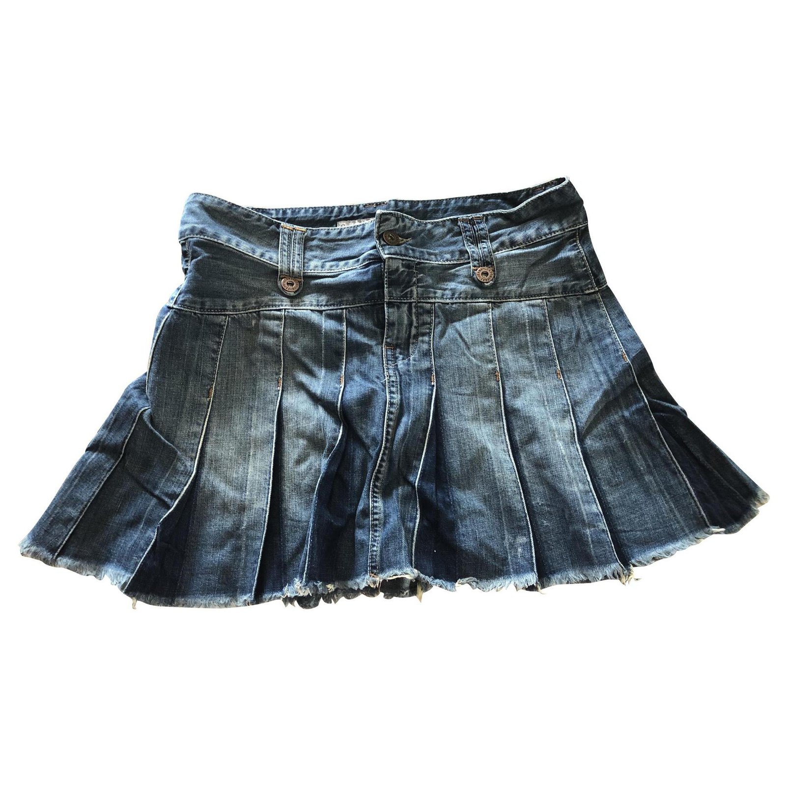 Y2K Vintage Pepe Jeans Asymmetrical Raw Hem Patchwork Denim Skirt – Trash  Kultur