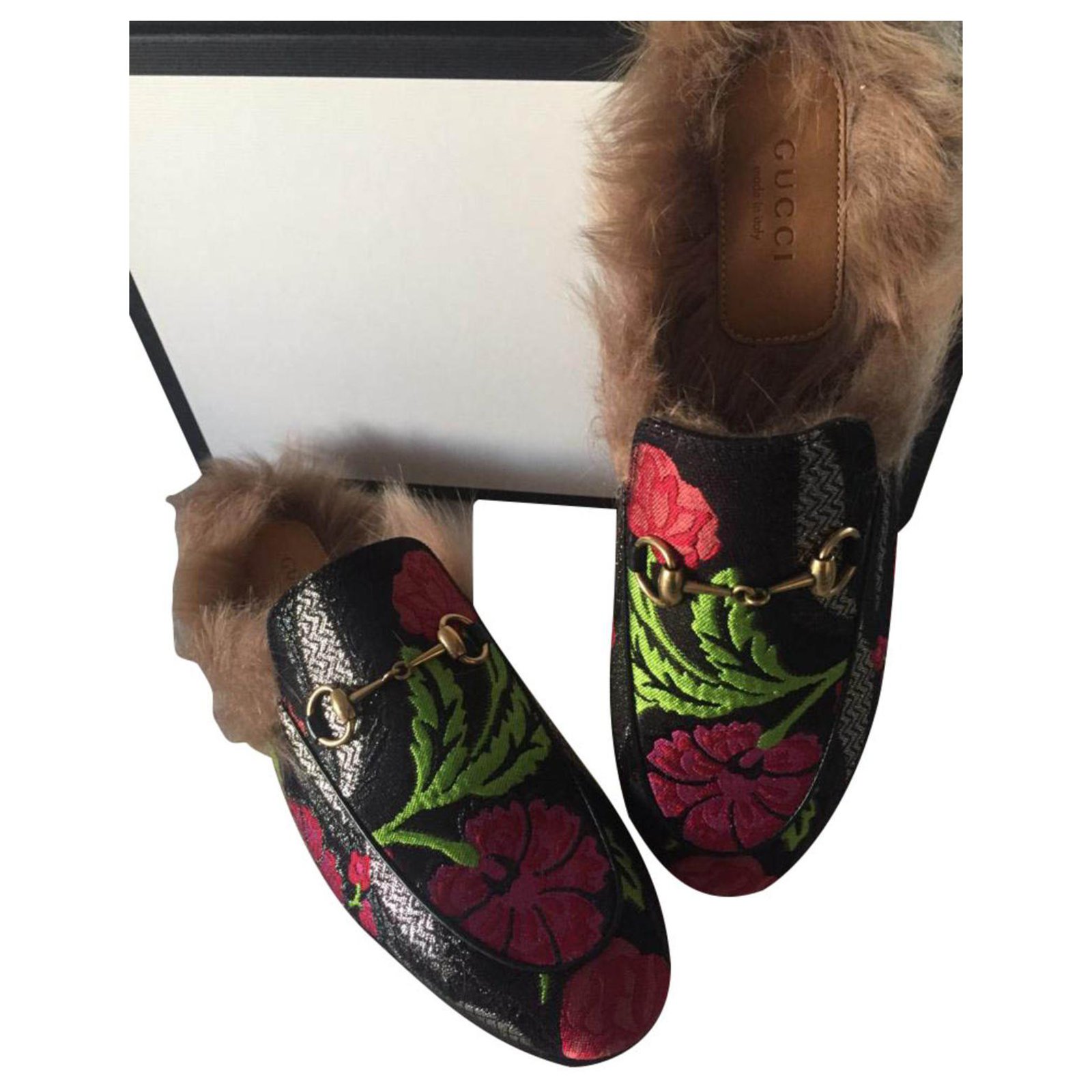 gucci flower slippers