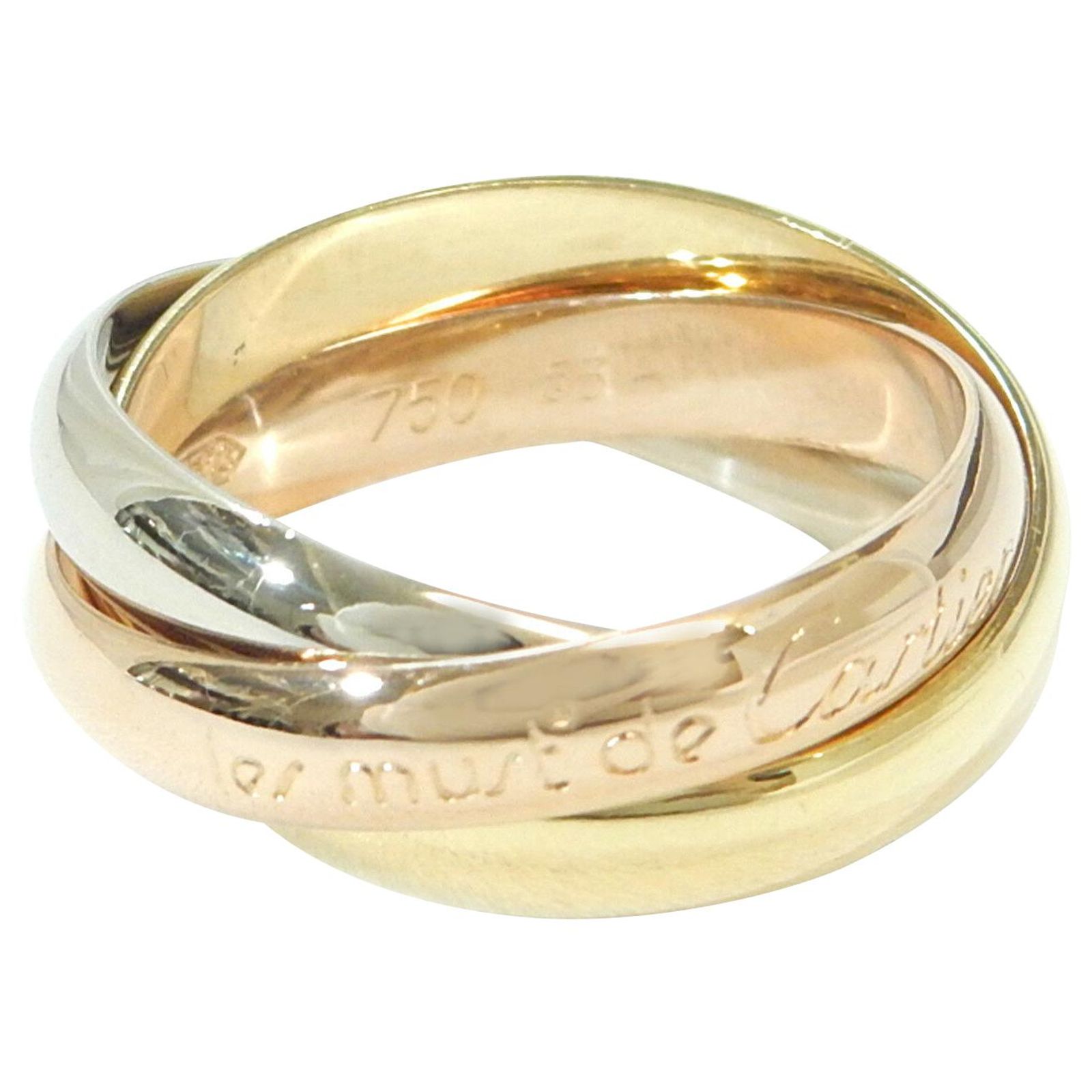 Love Cartier Trinity Three Golden Yellow gold ref.124758 - Joli Closet