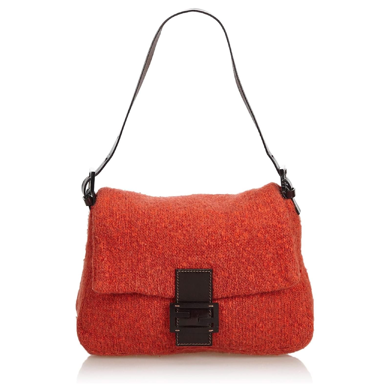 fendi wool baguette