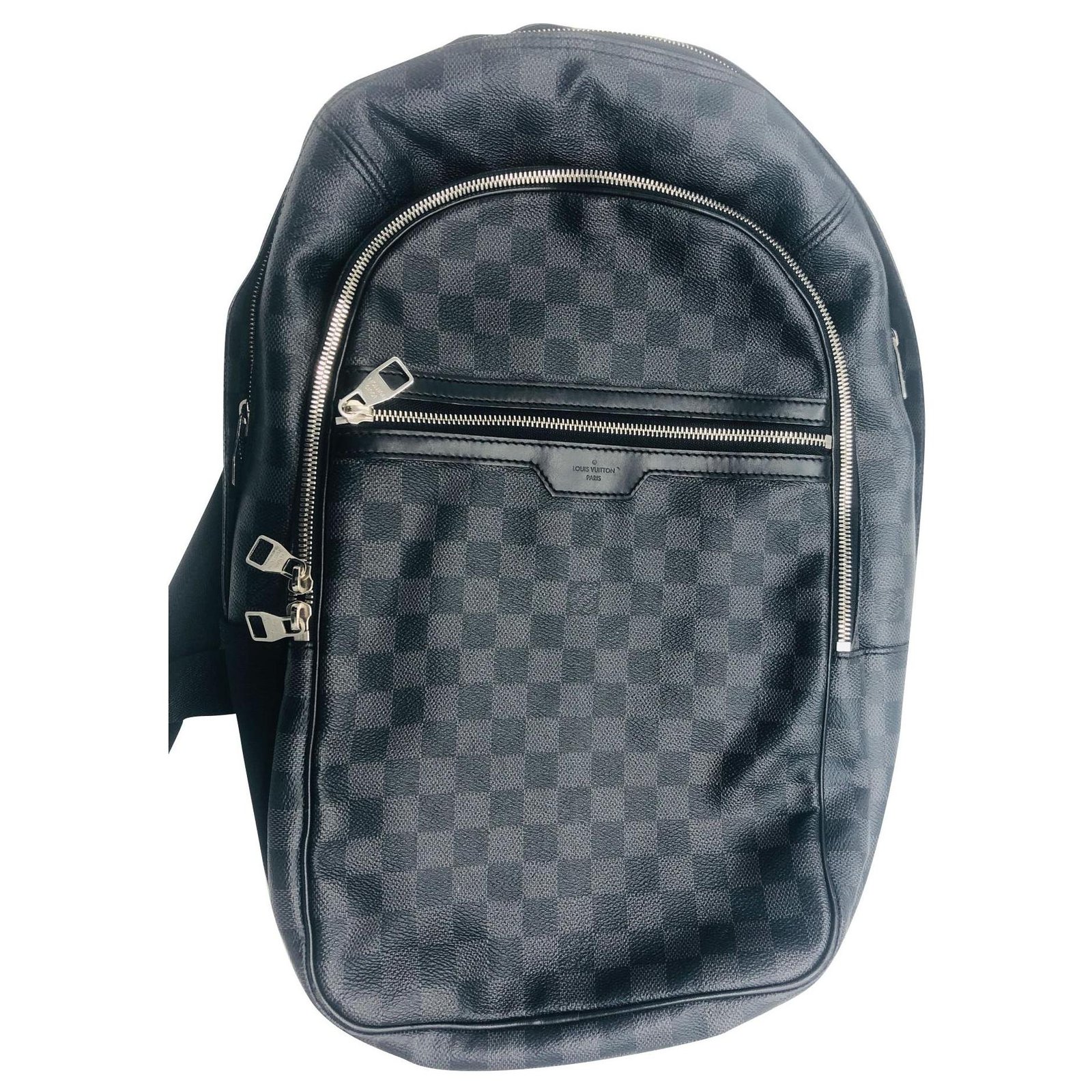 Louis Vuitton Michael Backpack Damier Graphite Black