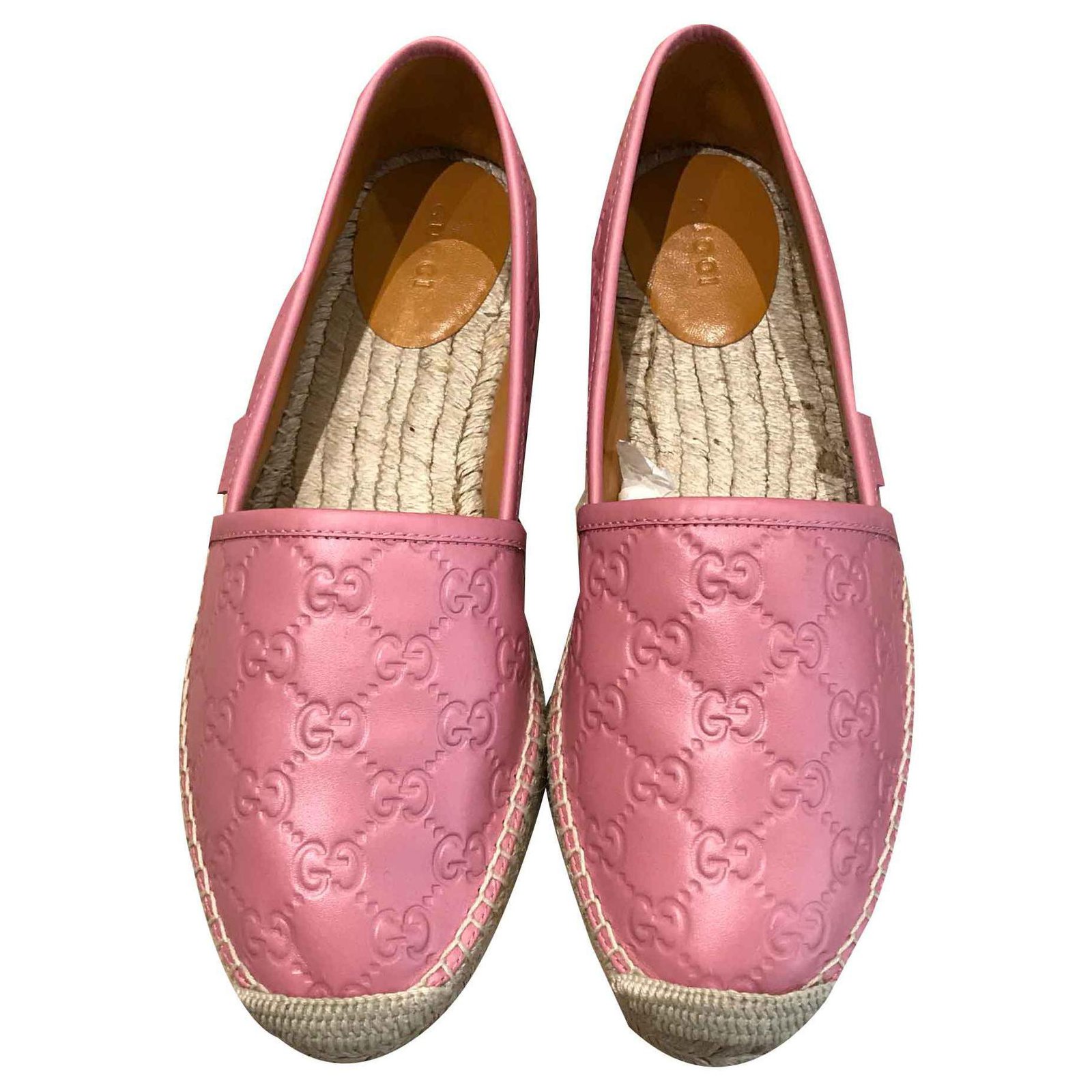 Gucci Espadrilles Pink Leather  - Joli Closet
