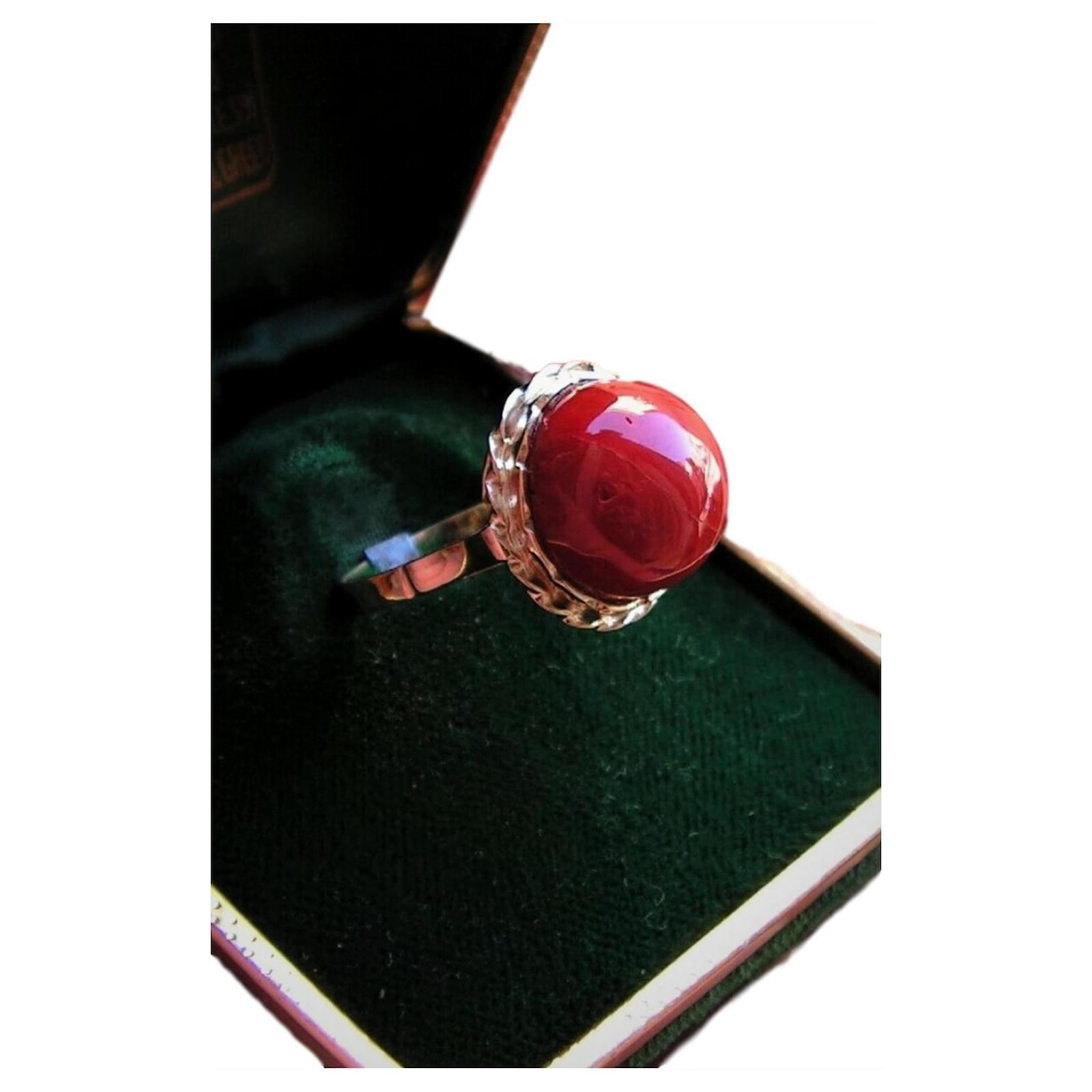 bague or corail rouge bague or corail rouge