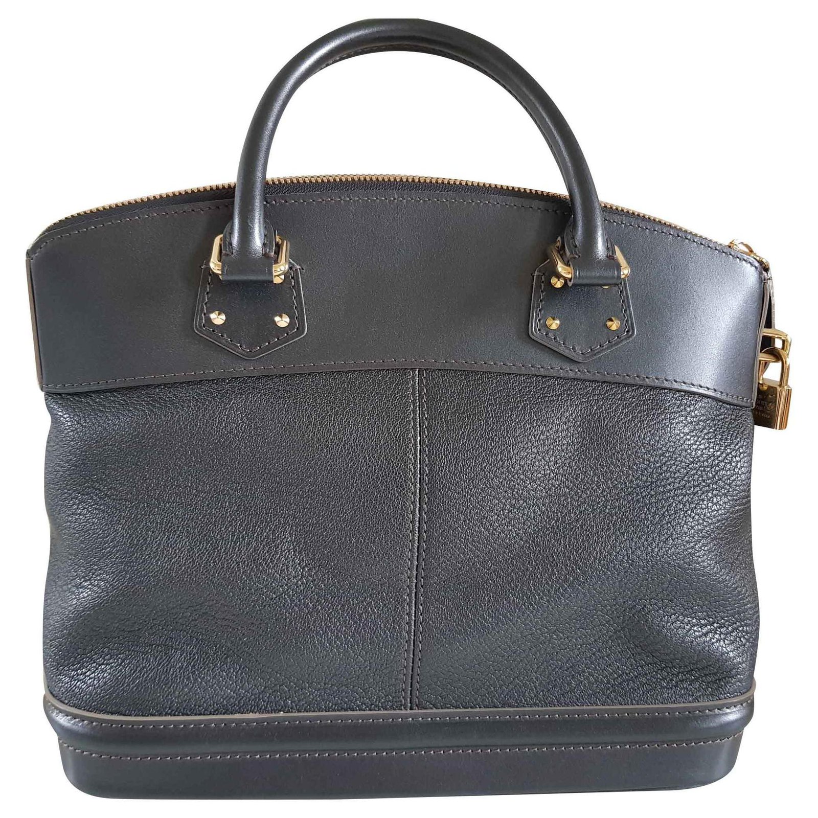 Louis Vuitton White Suhali Leather Lockit GM Bag