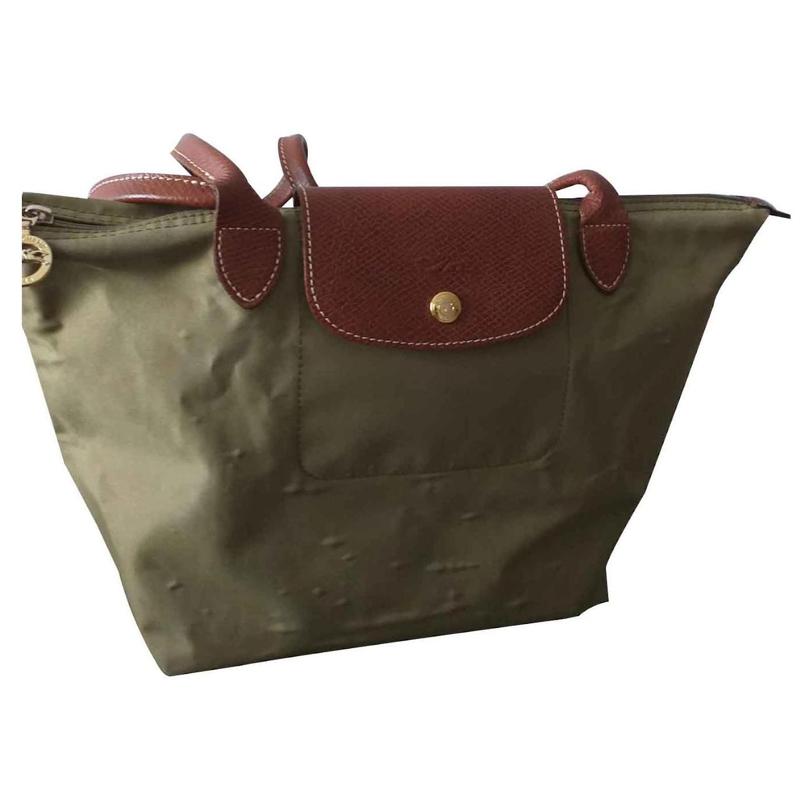 Longchamp plegable Caqui Lienzo ref.126213 - Joli Closet