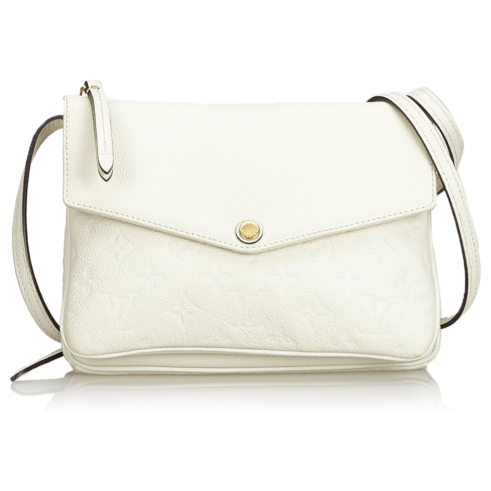 Louis Vuitton Twice Handbag Monogram Empreinte Leather For Sale at