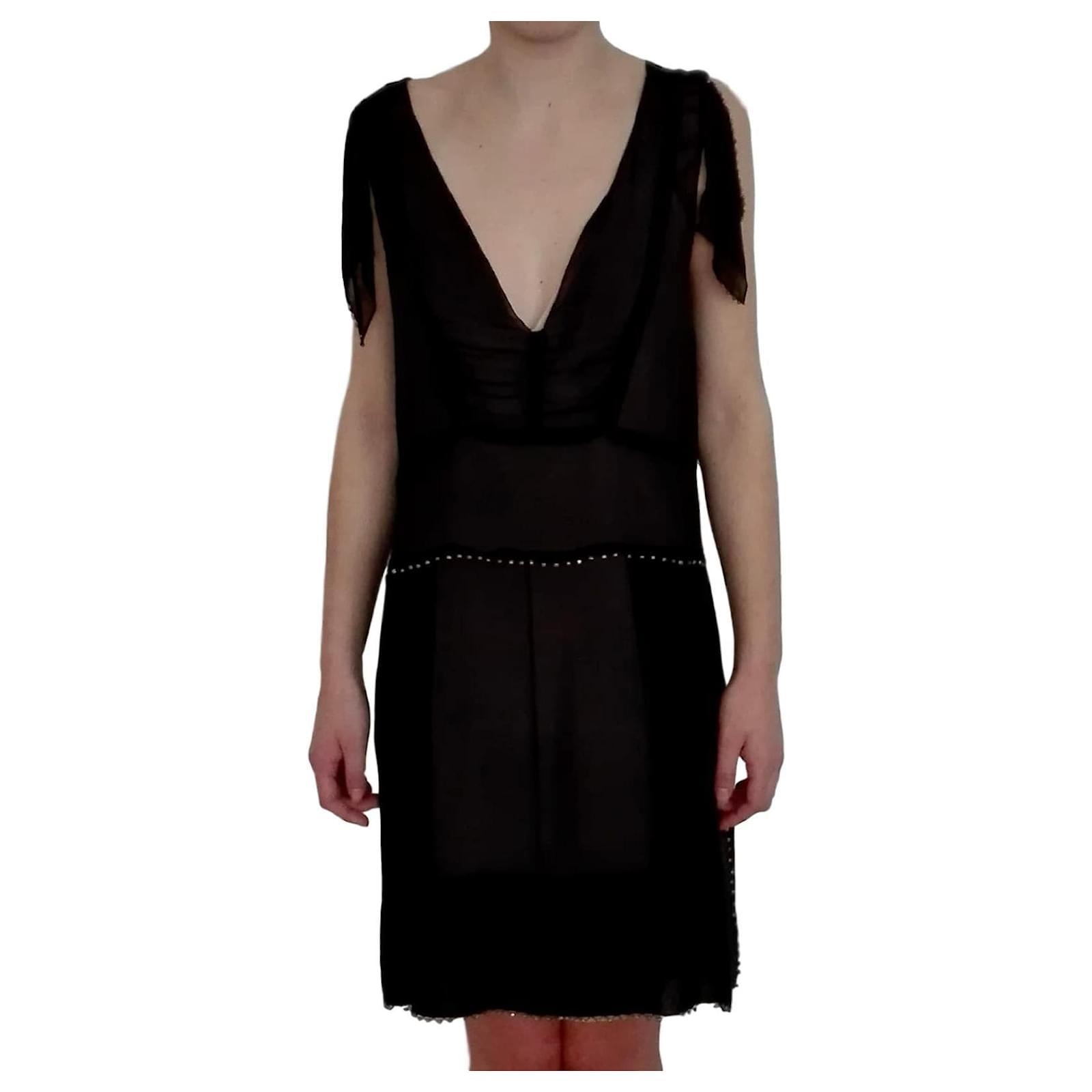 Vanessa Bruno Dresses Black Silk ref.JC126383 (Sold) - Joli Closet