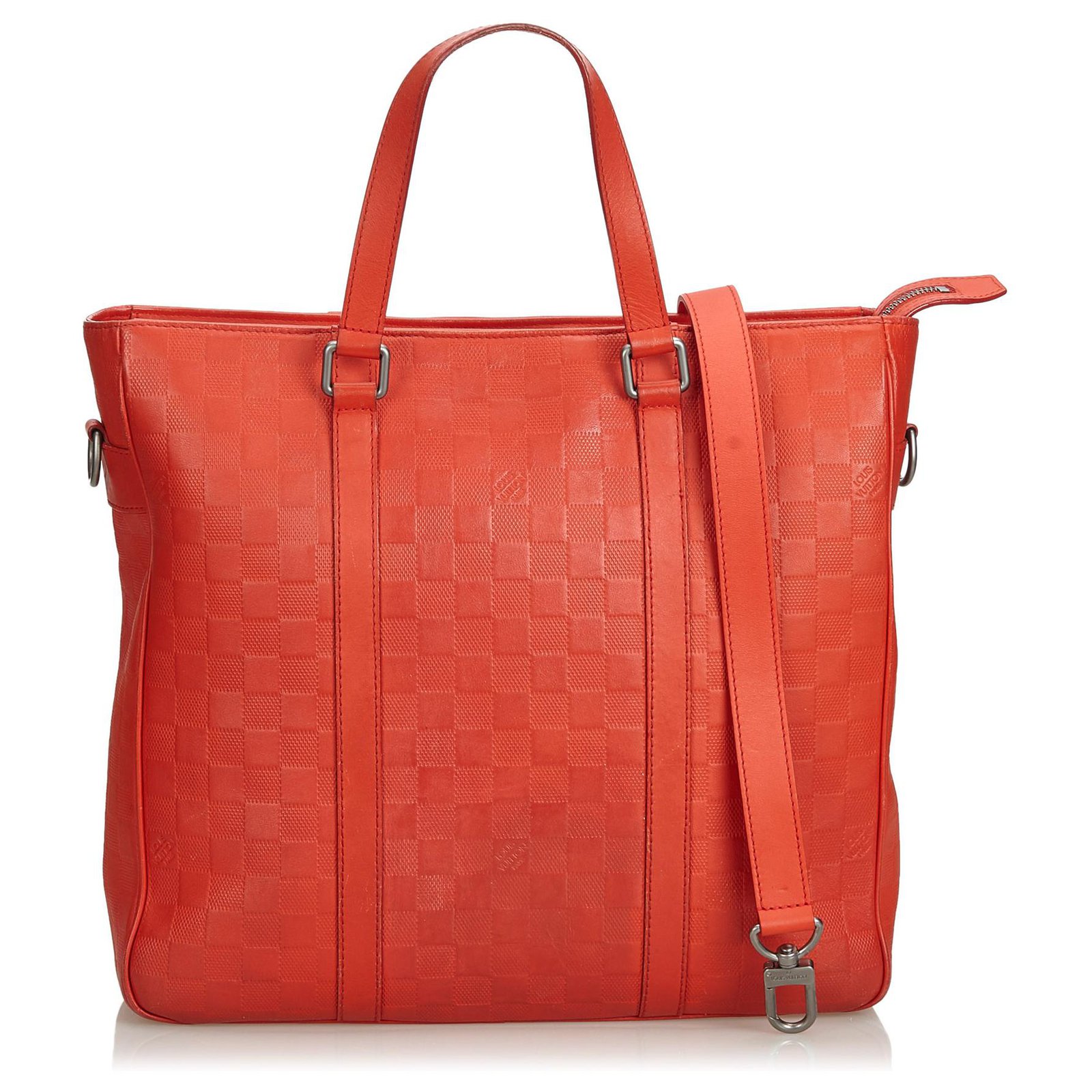Louis Vuitton Vintage - Damier Infini Tadao Bag - Red - Leather