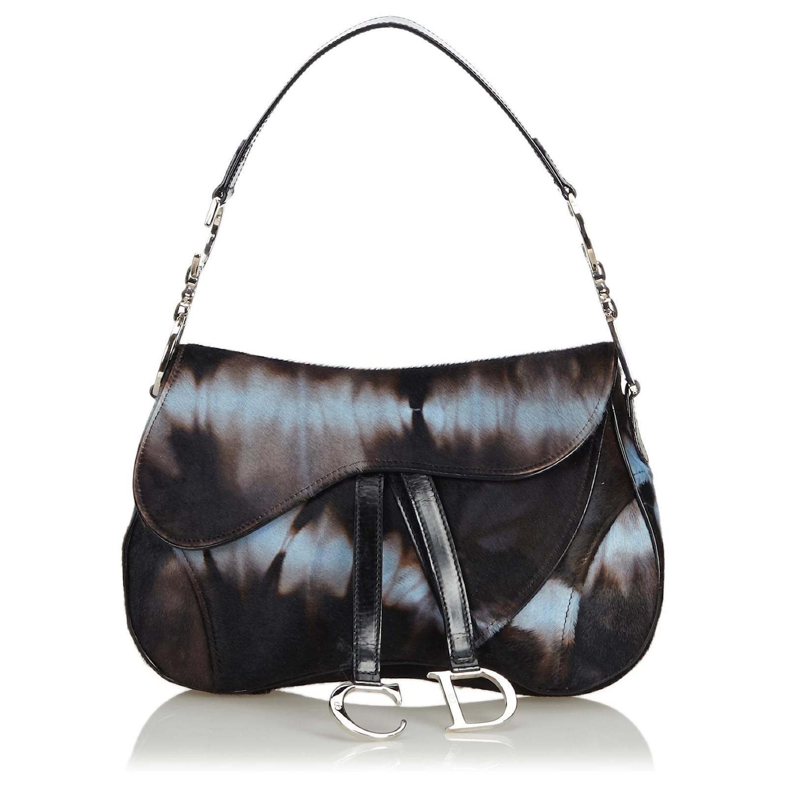 dior tie dye saddle bag