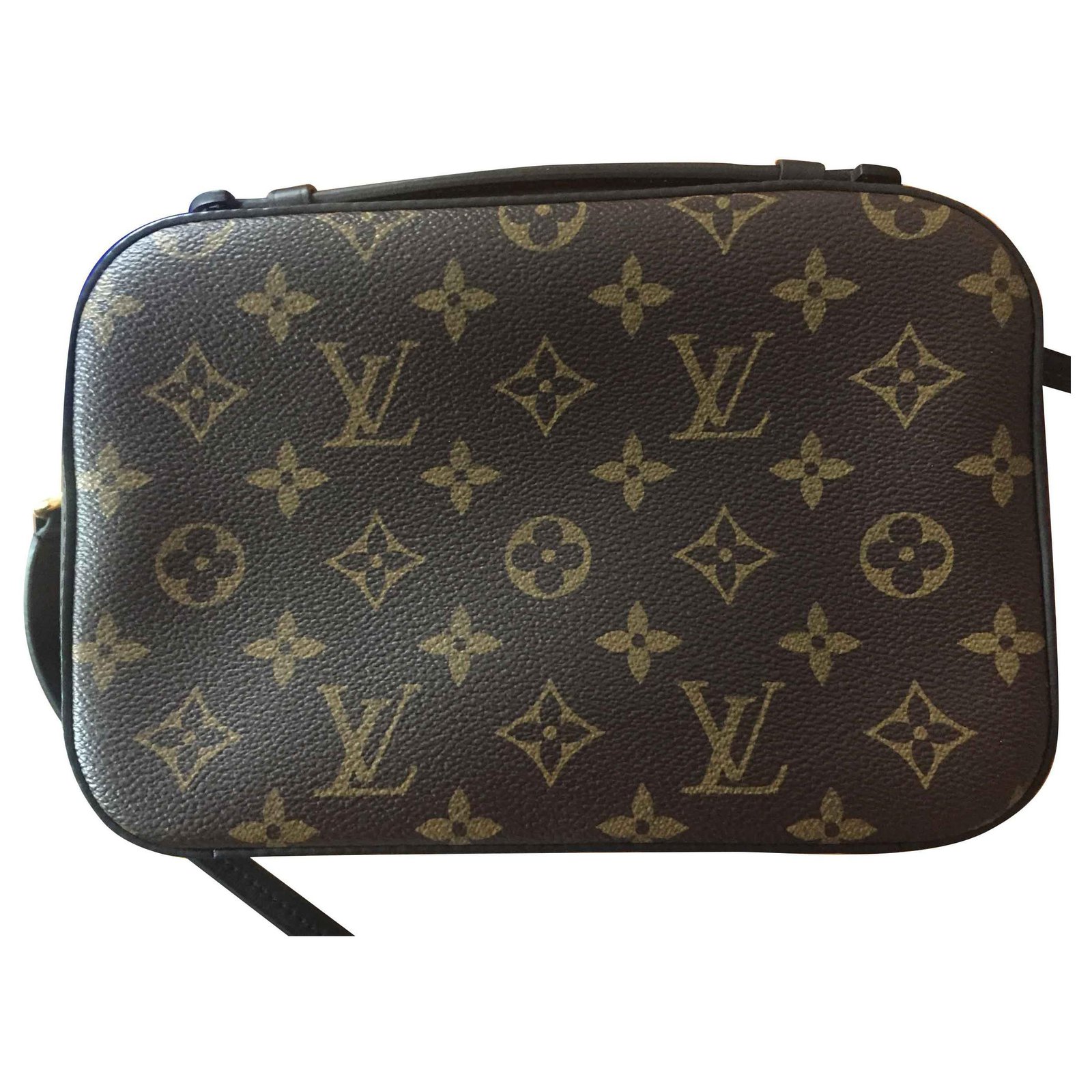 Louis Vuitton Saintonge Handbag Monogram Canvas With Leather
