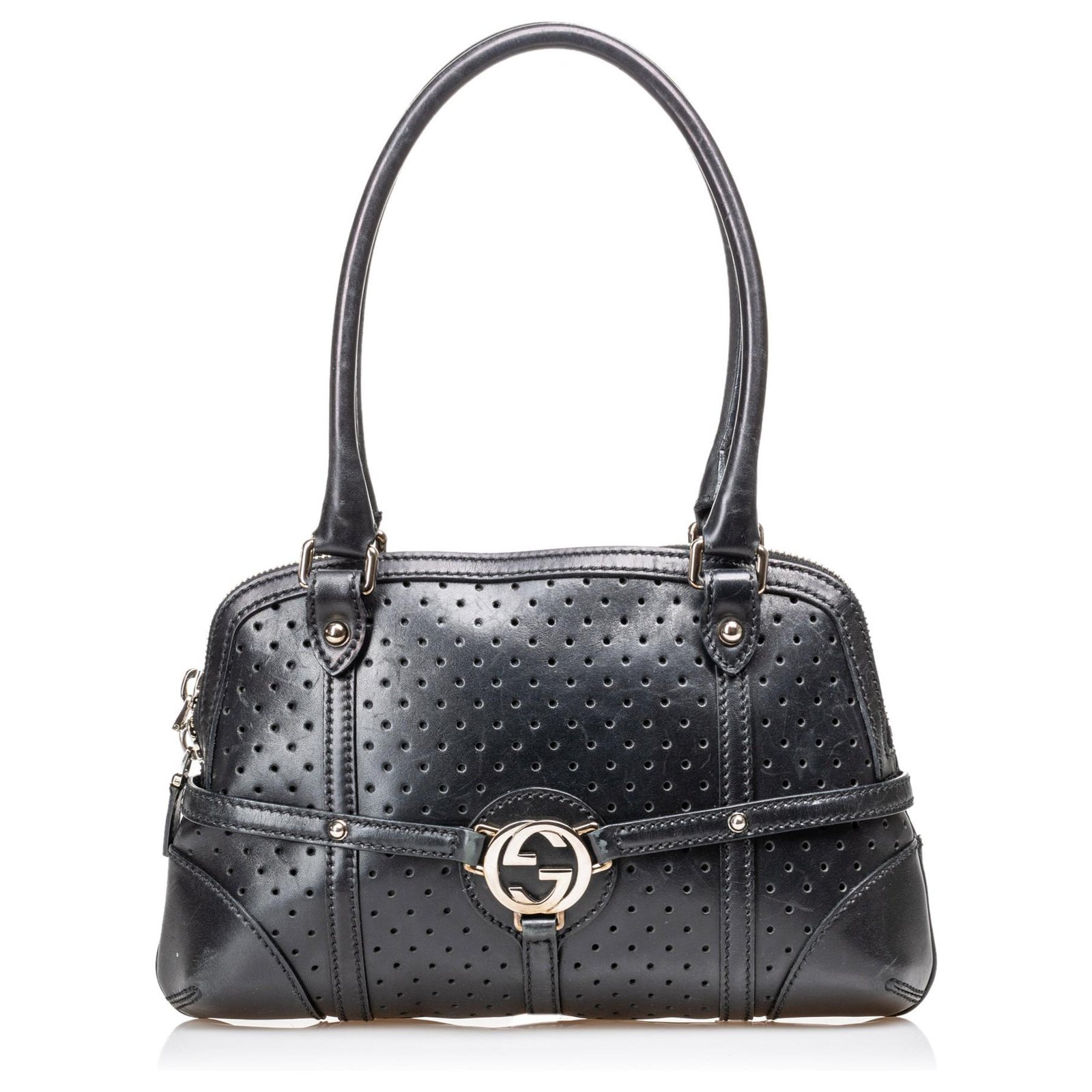 gucci black and brown handbag