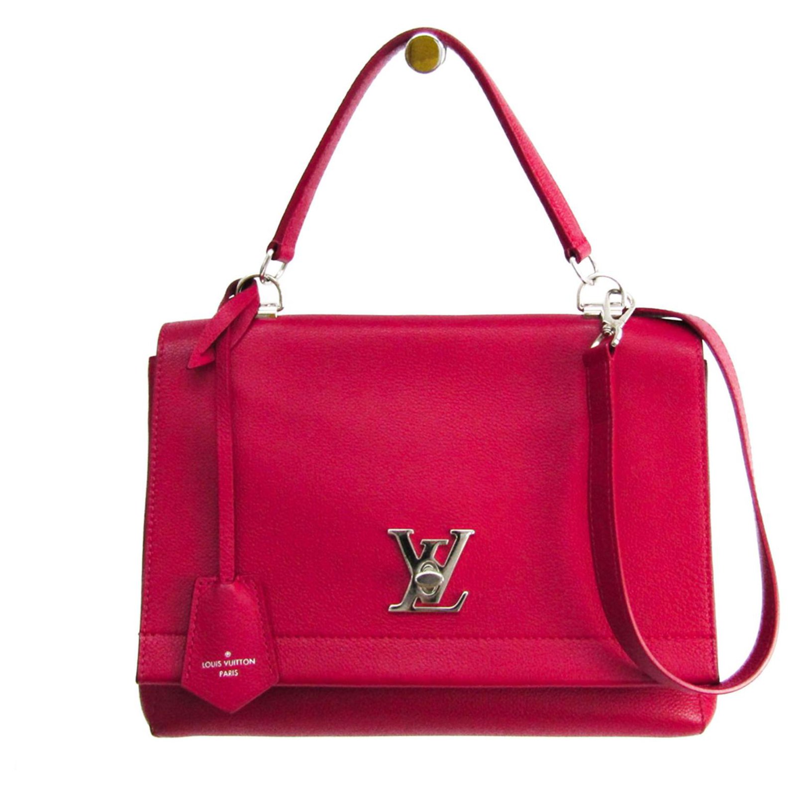 Louis Vuitton Pink LockMe Backpack Leather Pony-style calfskin ref