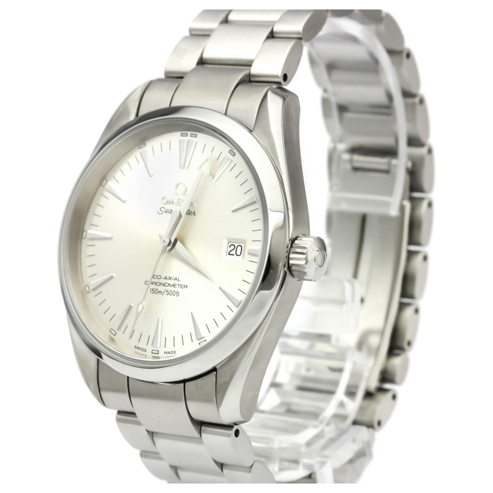 omega silver watch