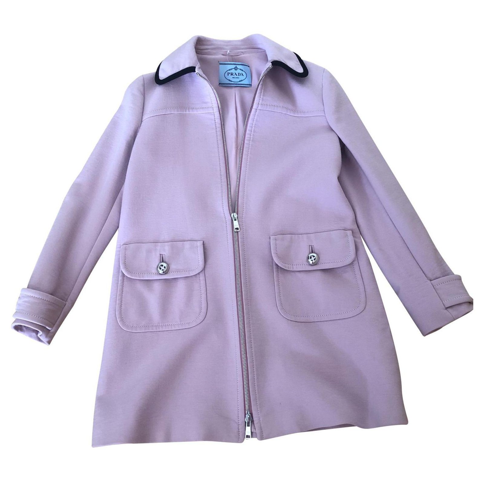 prada purple coat