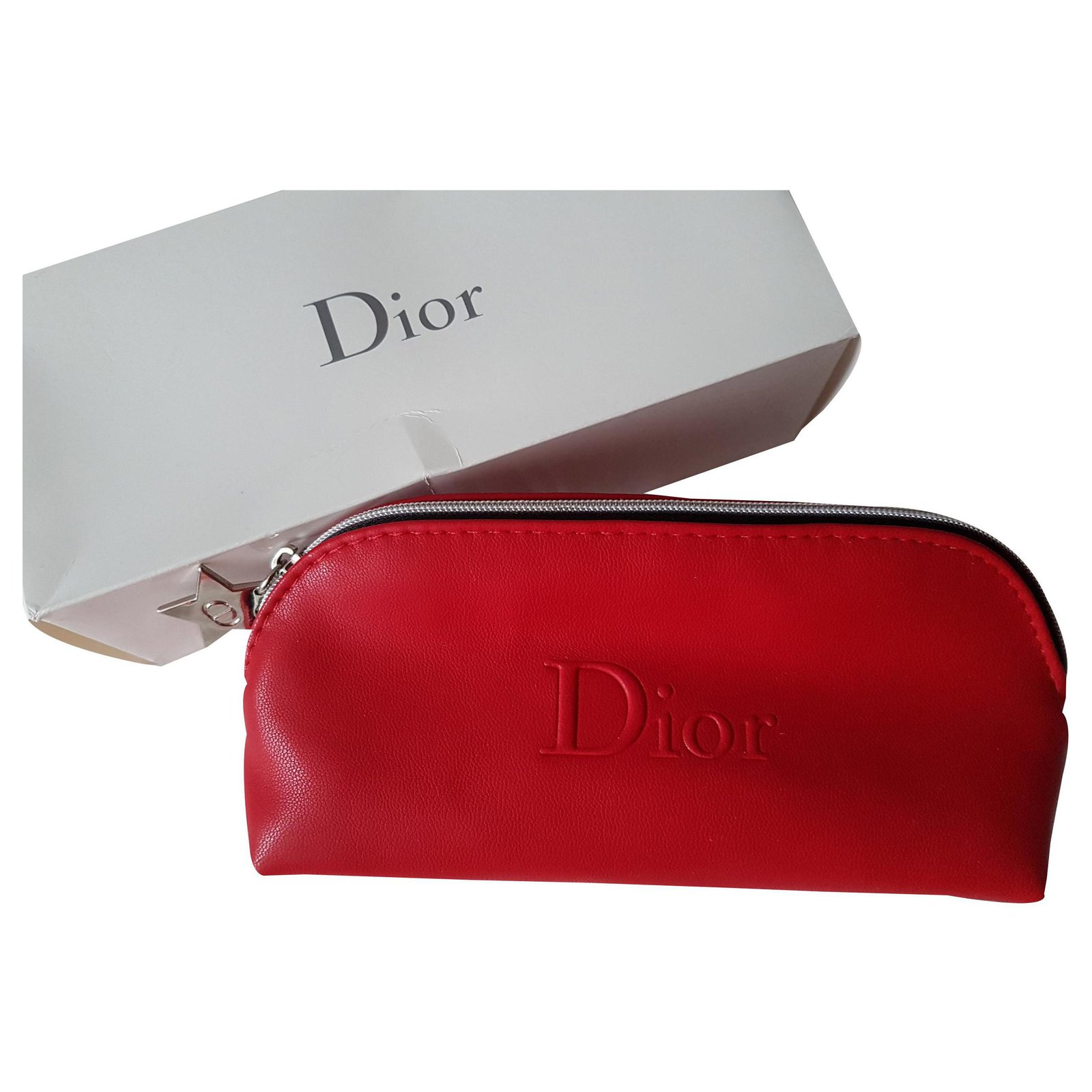 Dior POUCH VIP gifts Polyurethane Red 
