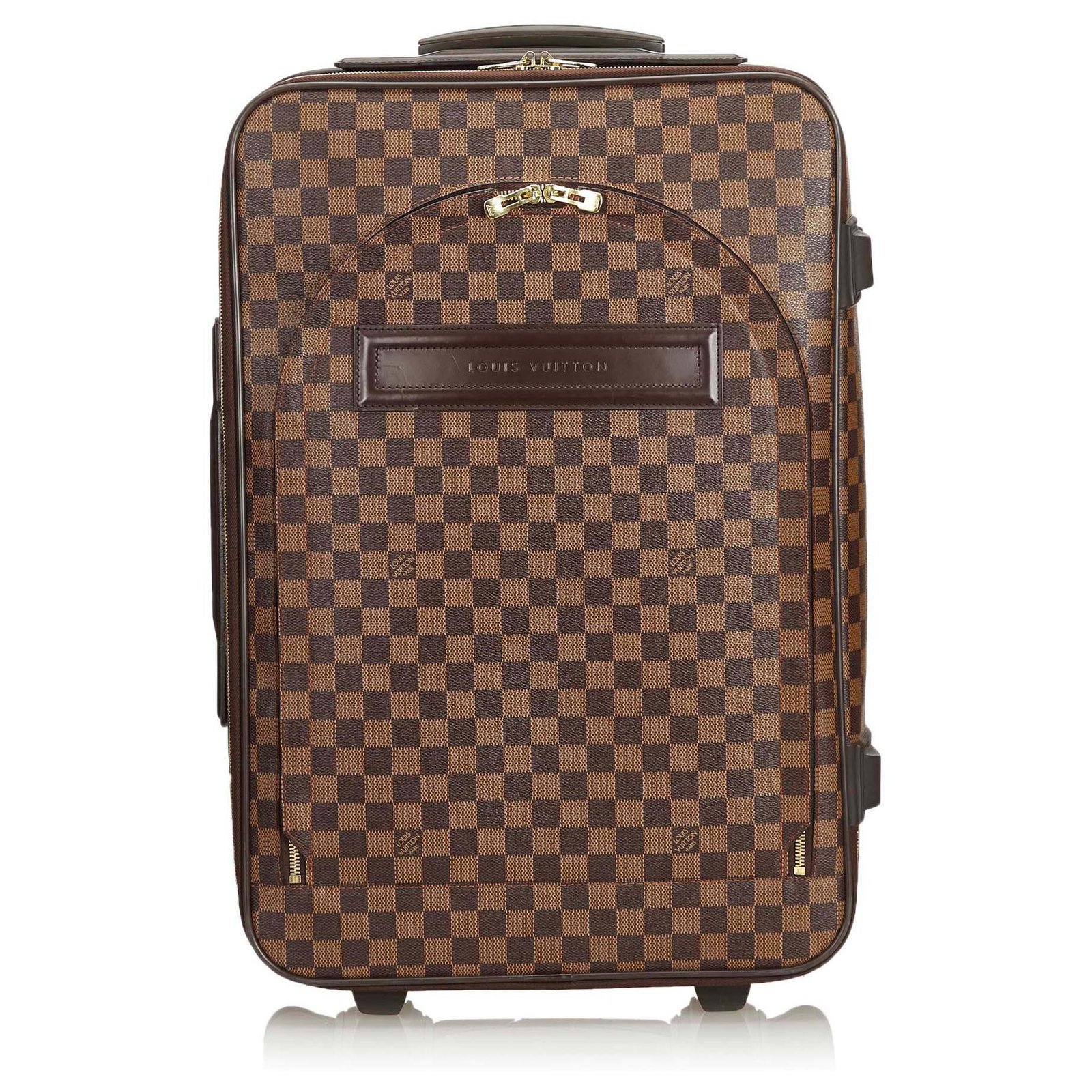 Louis Vuitton Brown Damier Ebene Pegase 60 Leather Cloth ref