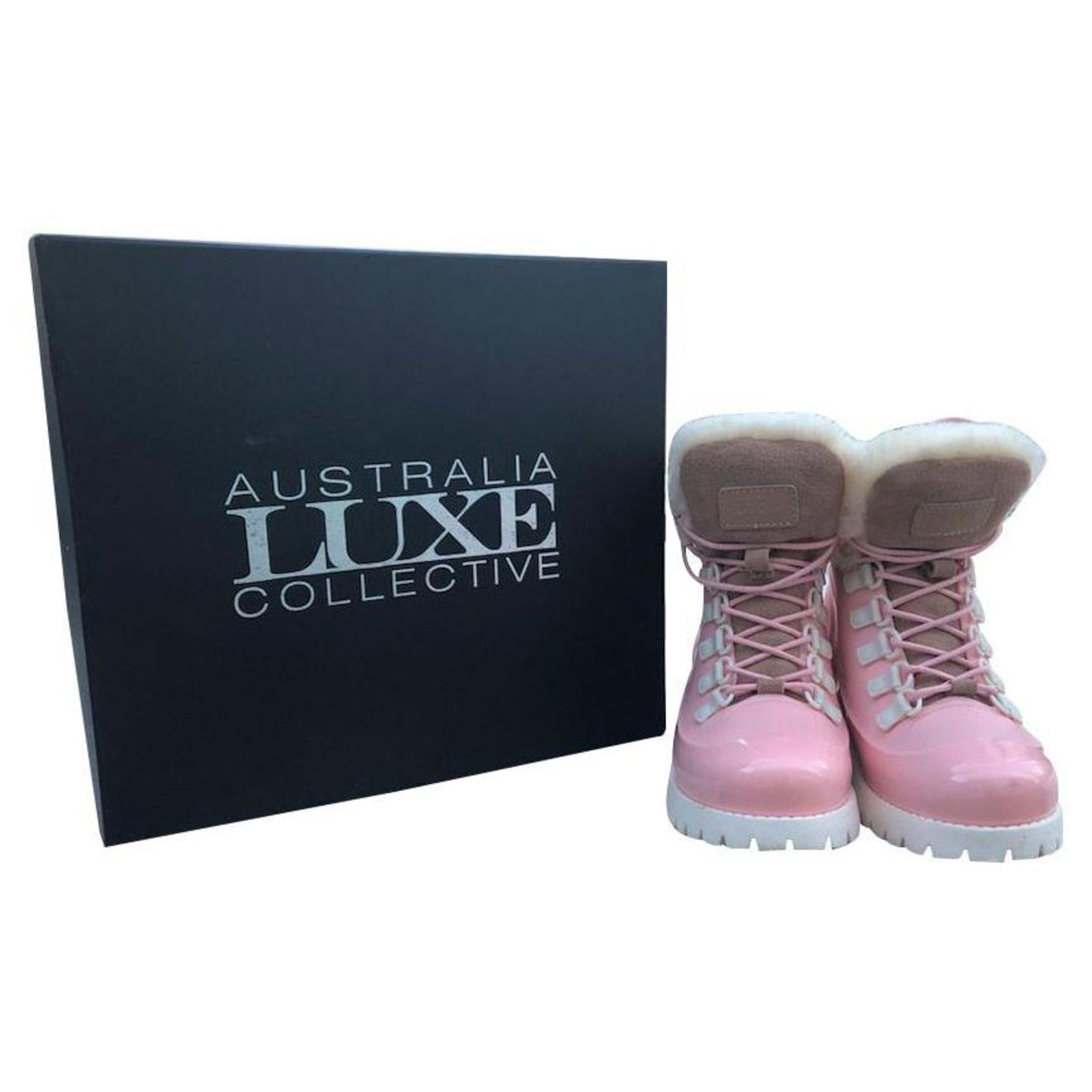 Autre Marque Australia Luxe Rubstep Chukka Botins rosa