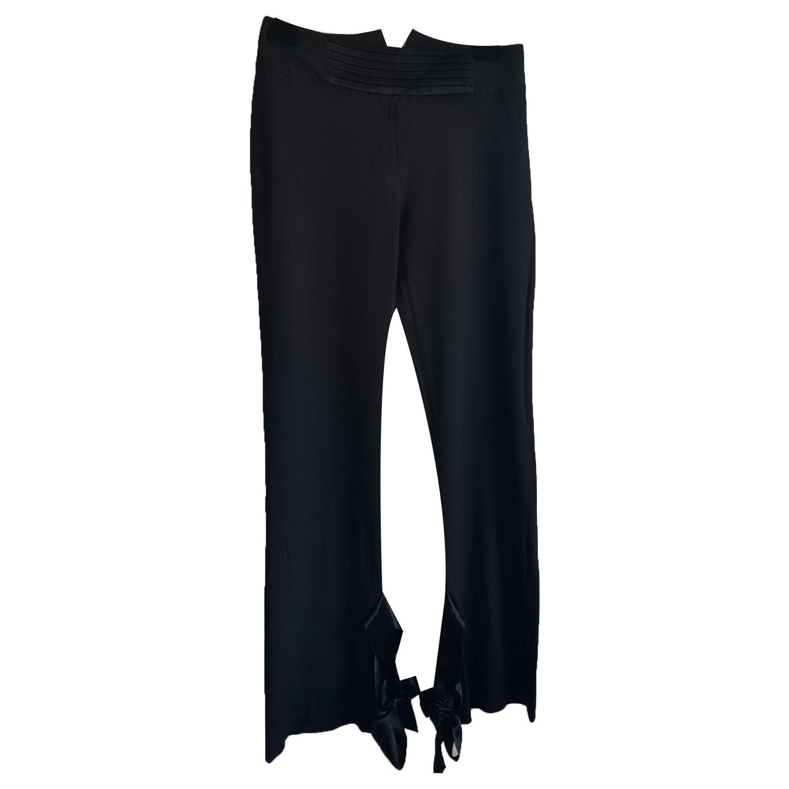 Valentino smoking pants Black Wool Viscose ref.129169 - Joli Closet