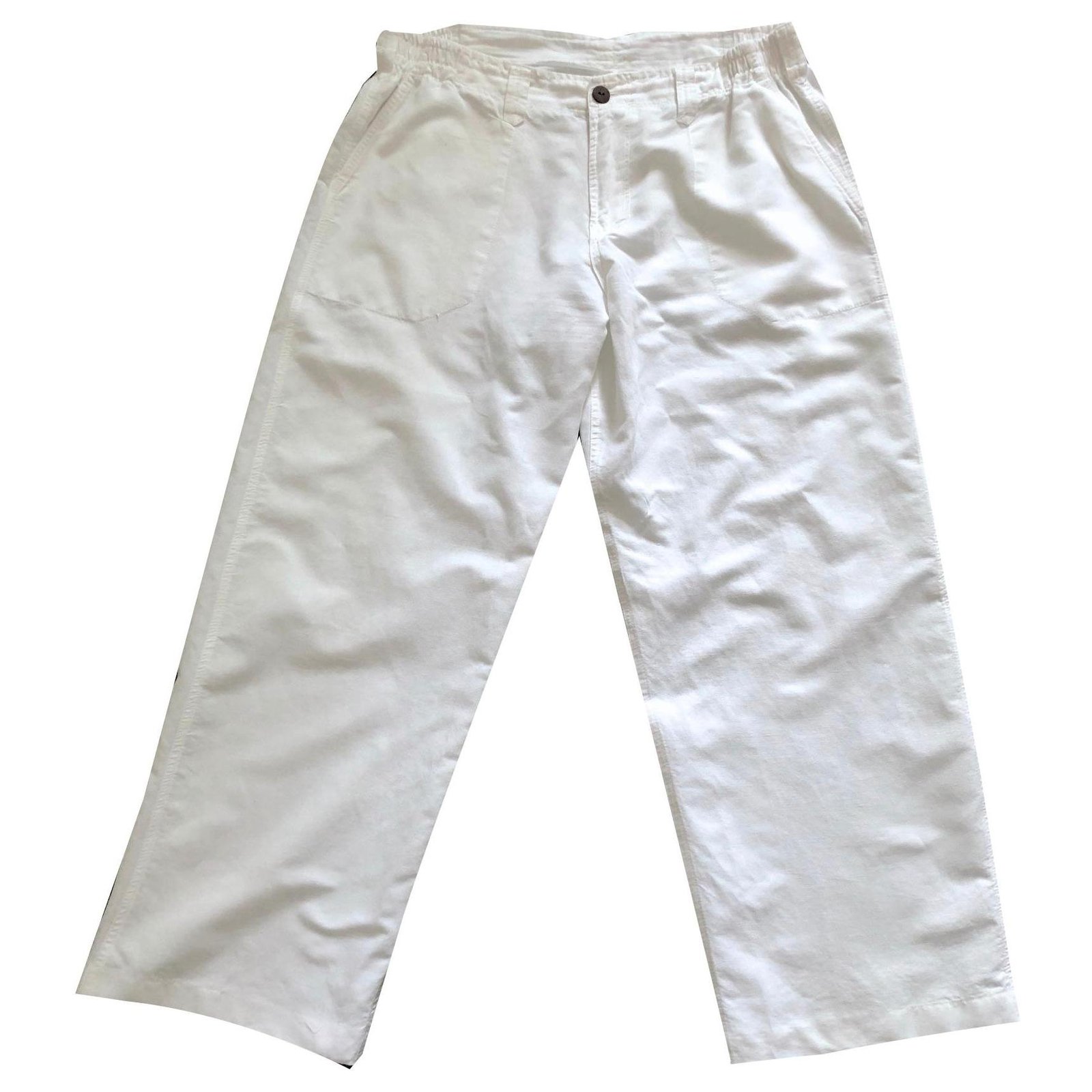 Autre Marque Blanc du Nil - White pants 100% cotton T.L - XL White Nile ...