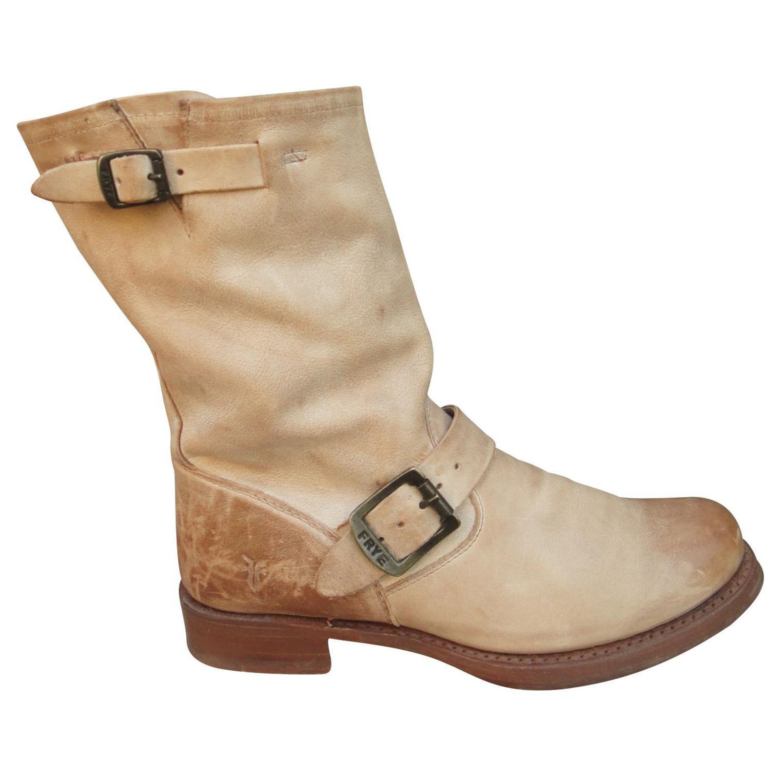 frye leather ankle boots